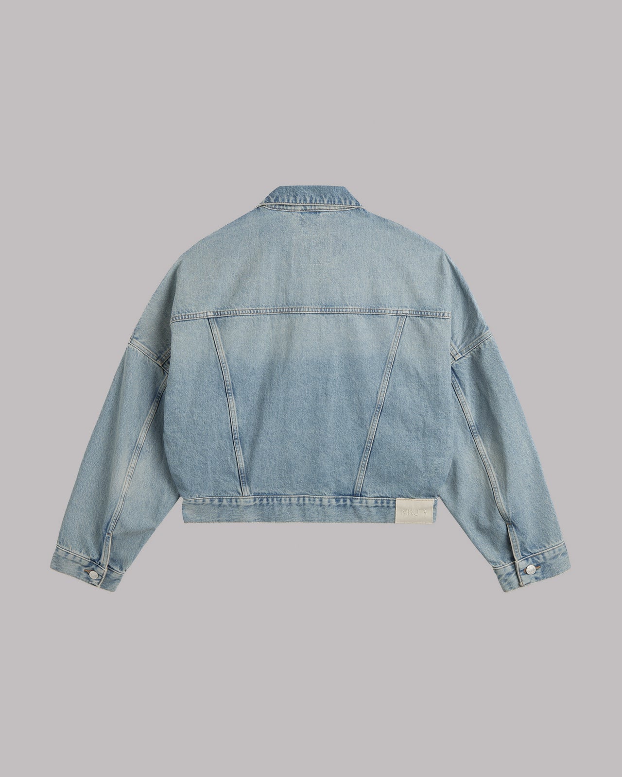 Blue Cropped Denim Jacket Aadf - Product photo