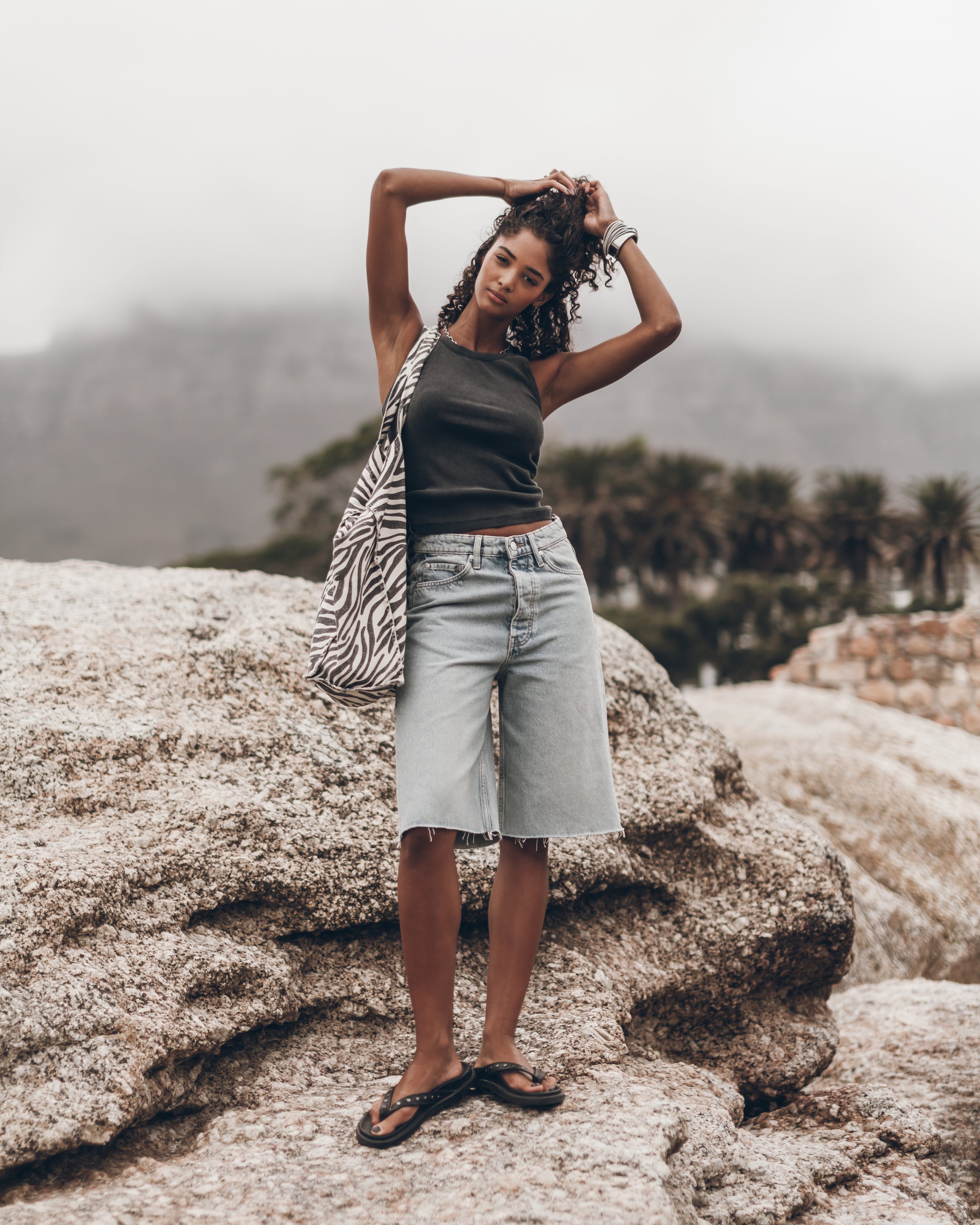 The Blue Denim Bermuda Shorts