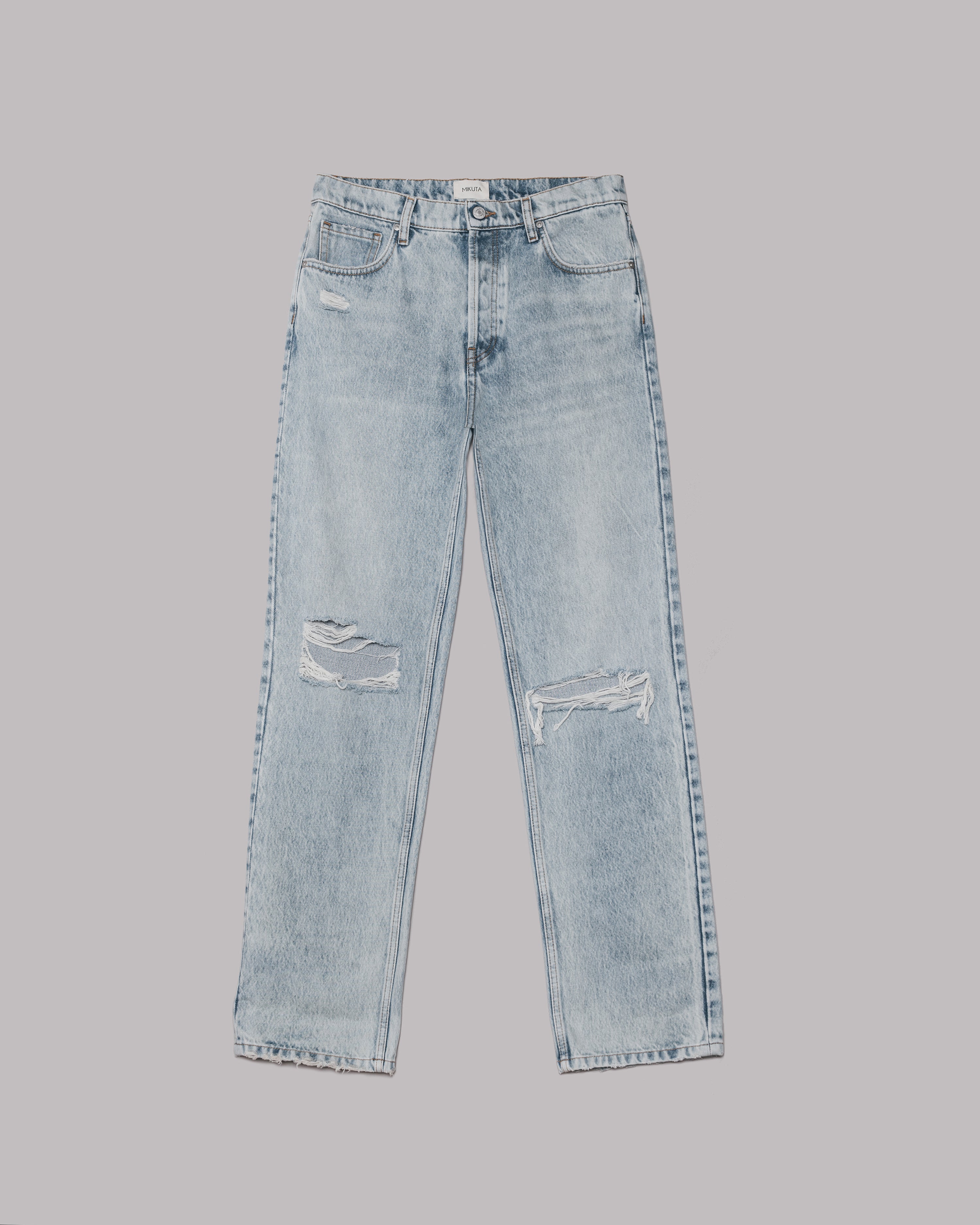 MIKUTA The Blue Ripped Relaxed Jeans - Main Image