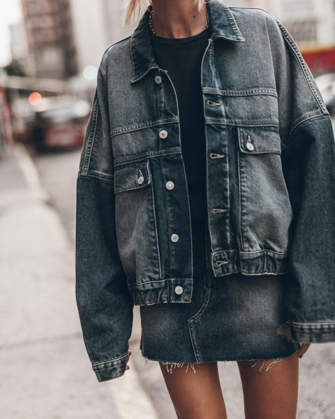 ☆MIKUTA☆Oversized Denim Jacket MIKUTA | The Blue Oversized Denim Jacket