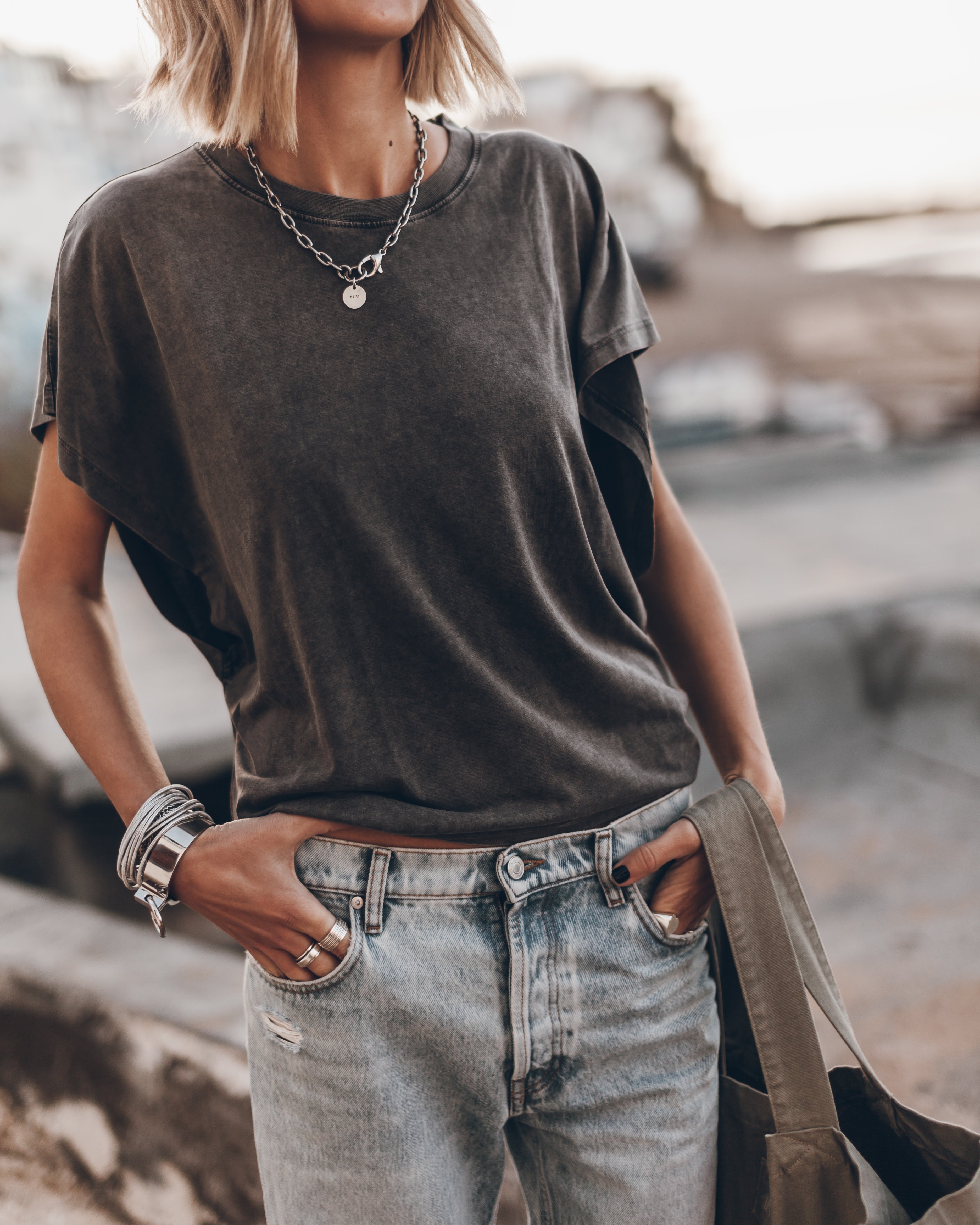 The Dark Faded Batwing T-Shirt