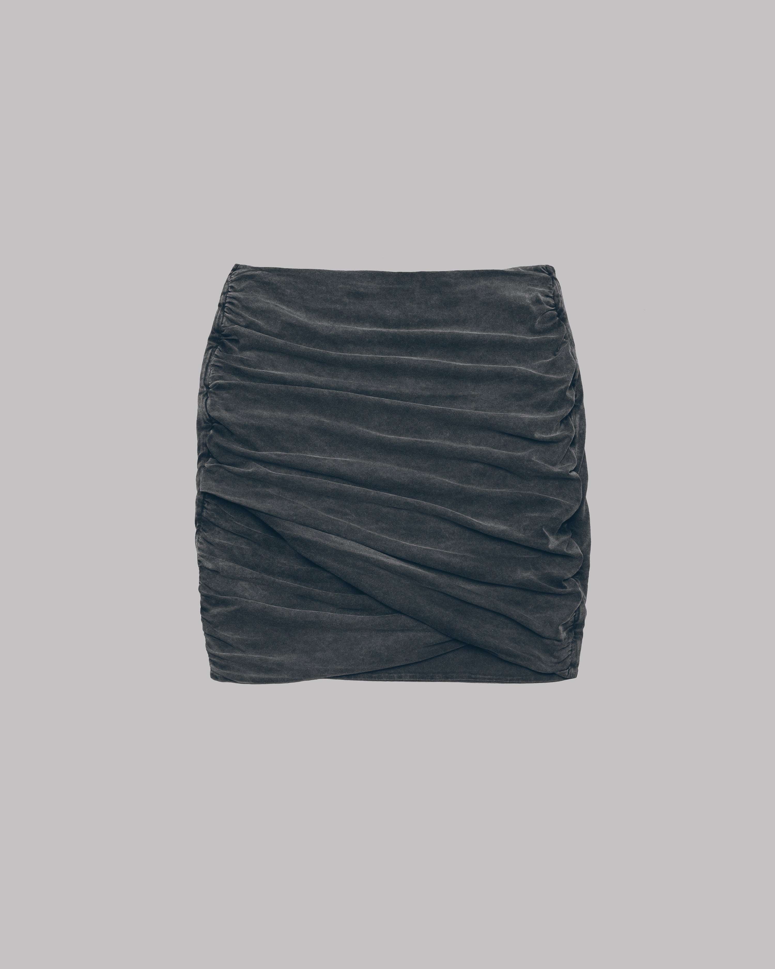 The Dark Faded Draped Skirt