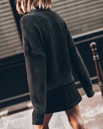 The Dark Faded Knit Sweater – MIKUTA