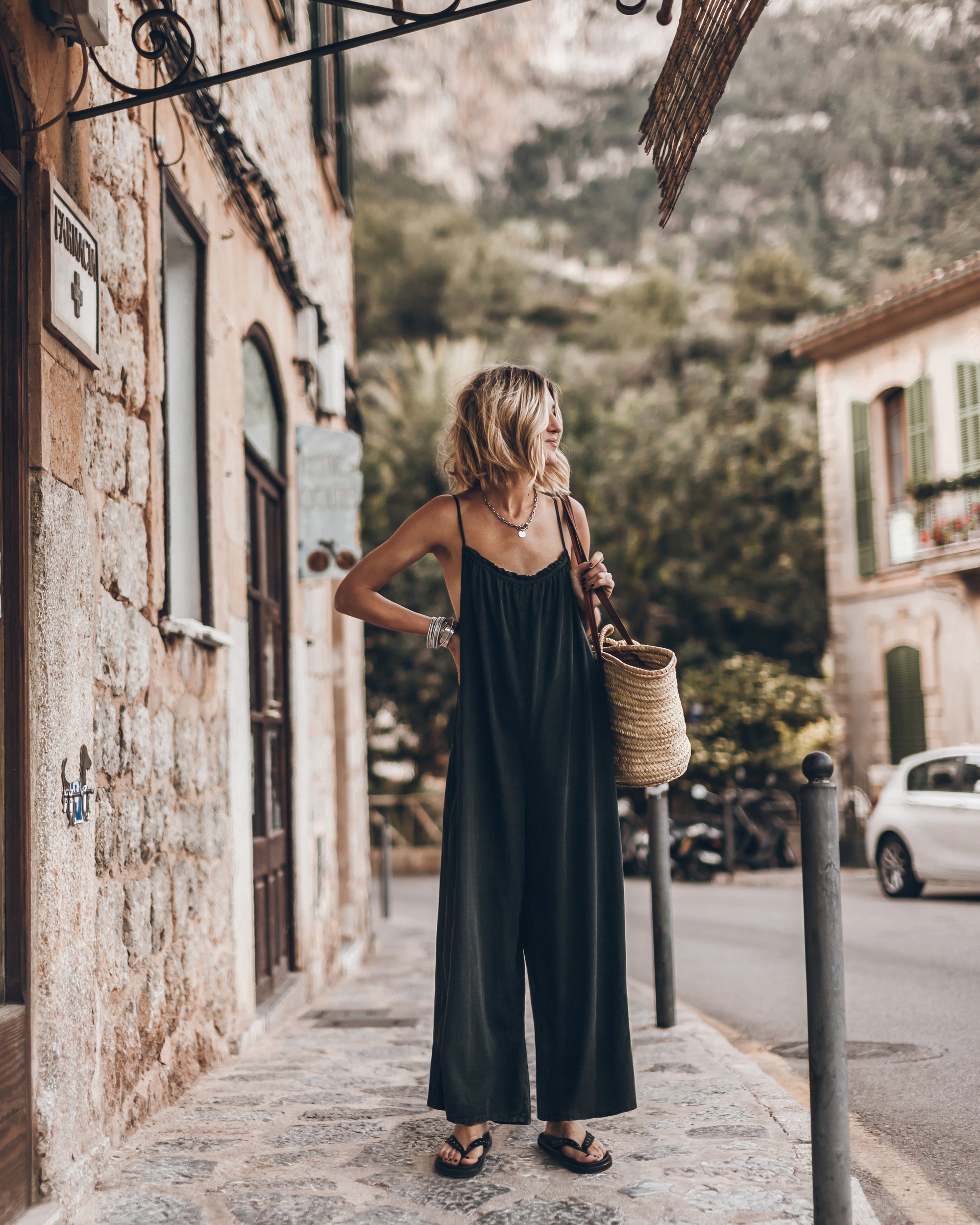 Dark Flowy Jumpsuit
