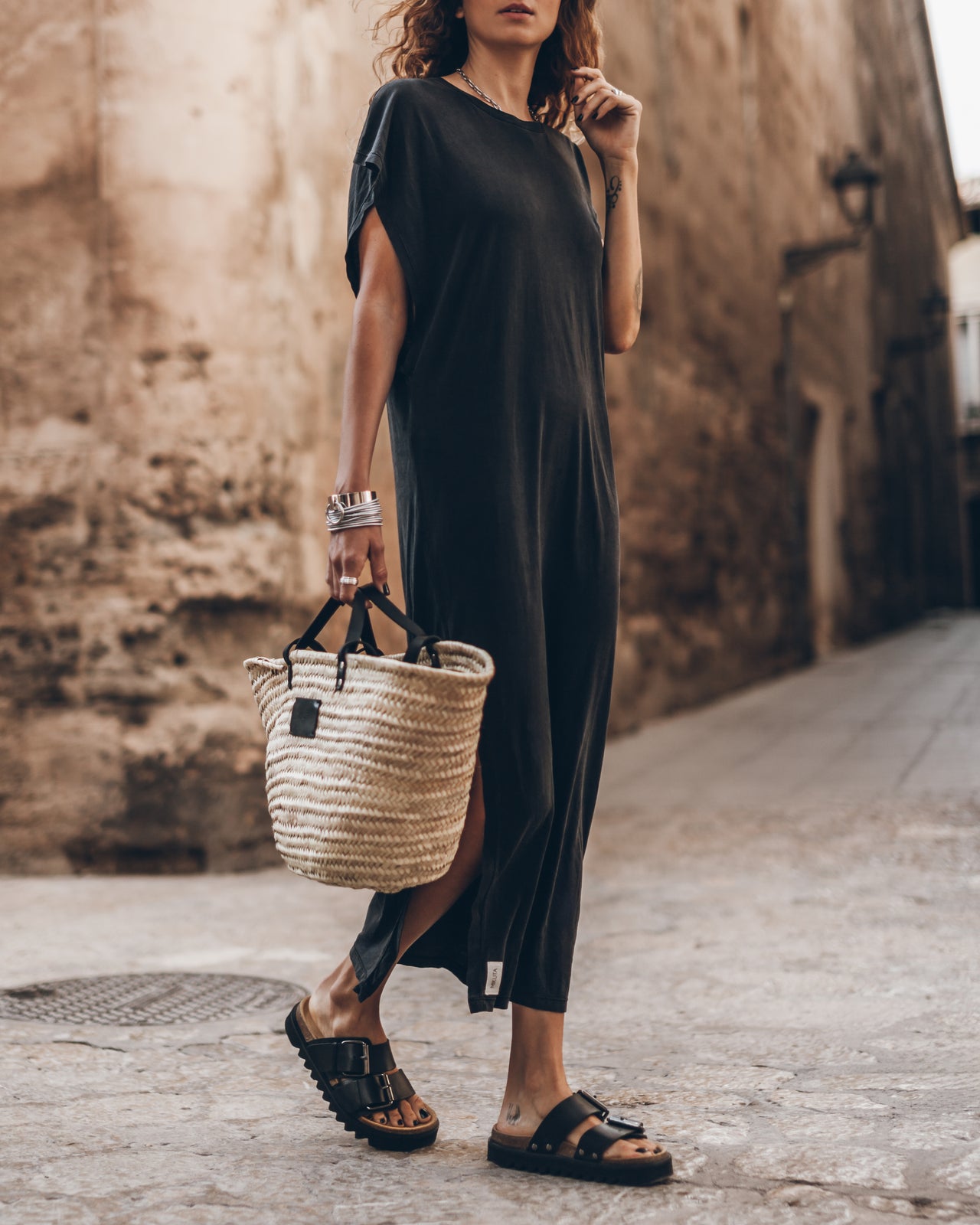 The Large Raffia Basket Bag