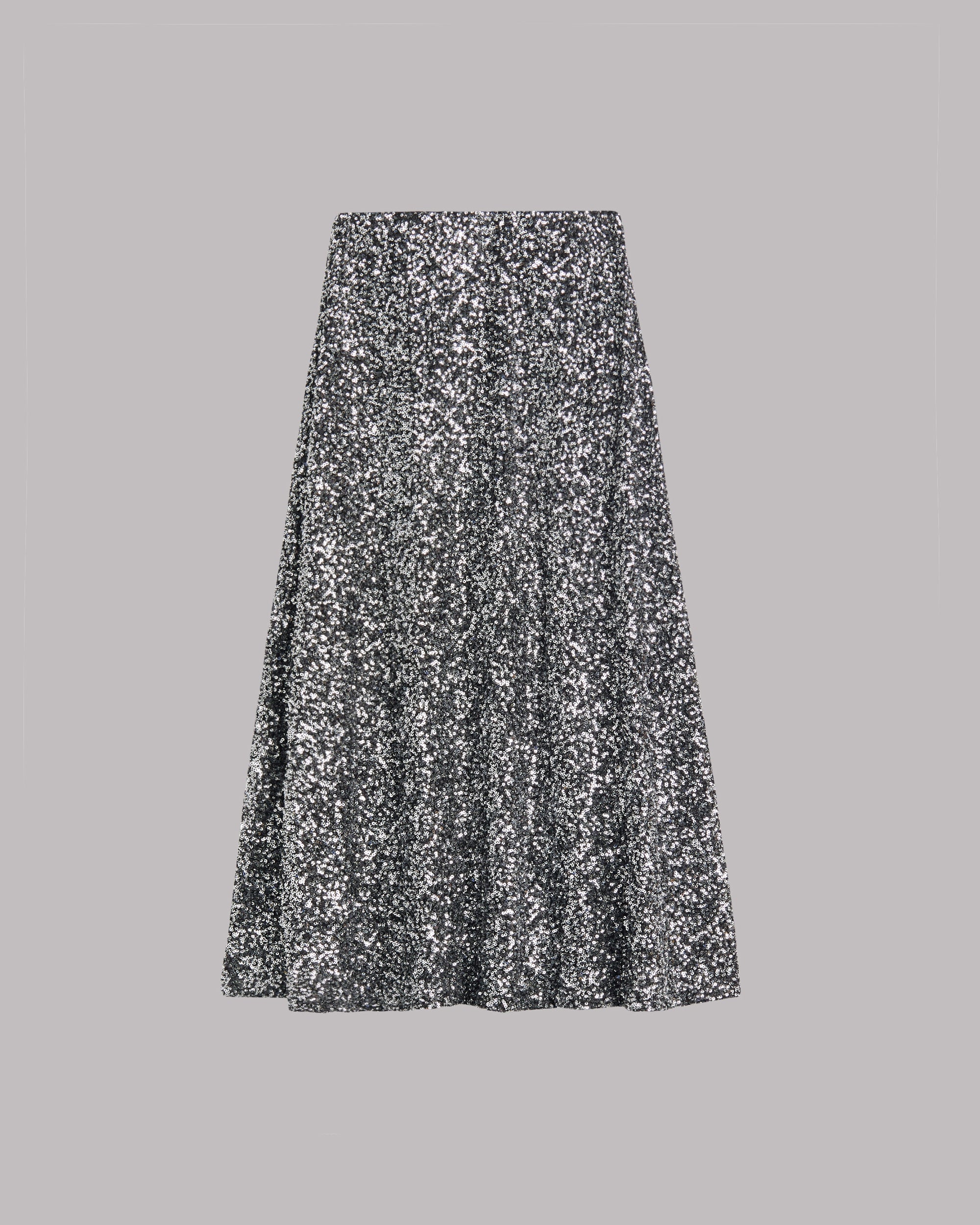 The Dark Long Sequin Skirt