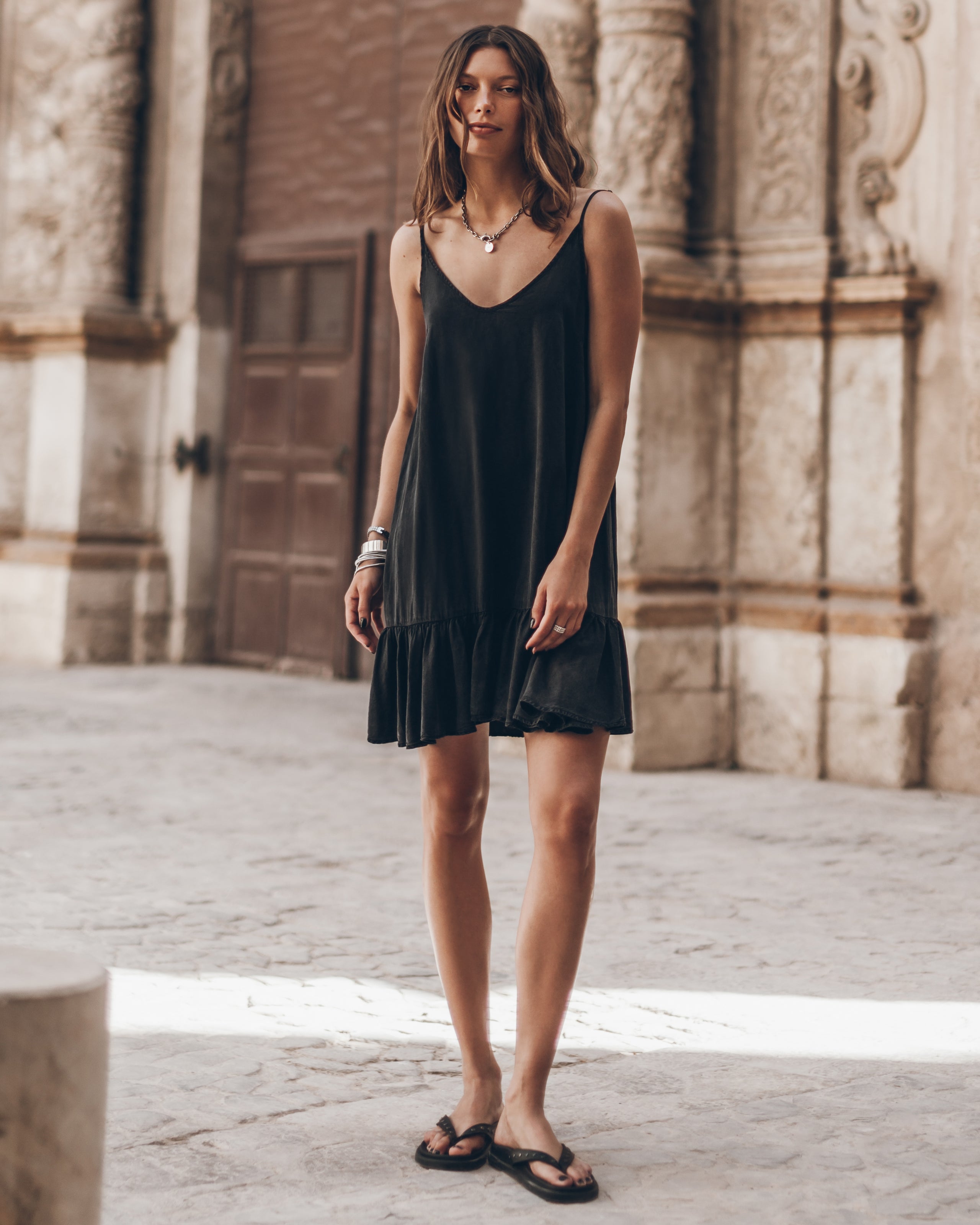 The Dark Ruffle Dress