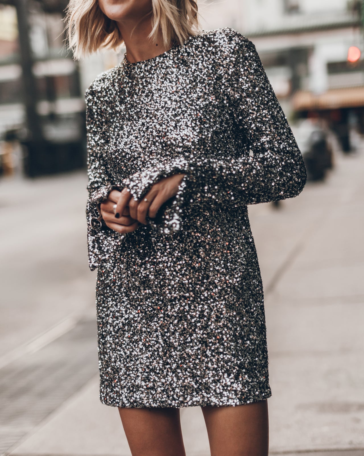 The Dark Sequin Dress