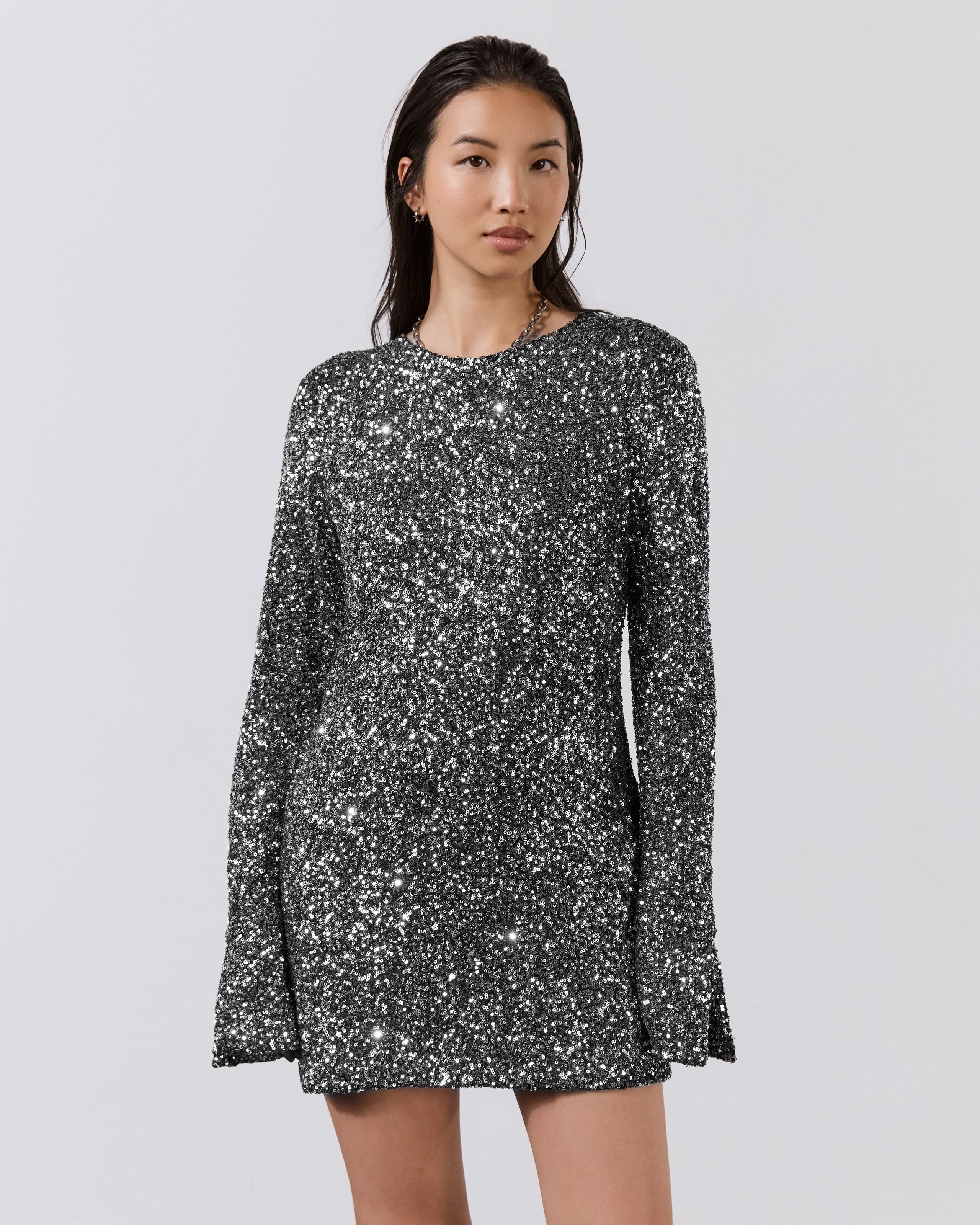 The Dark Sequin Dress