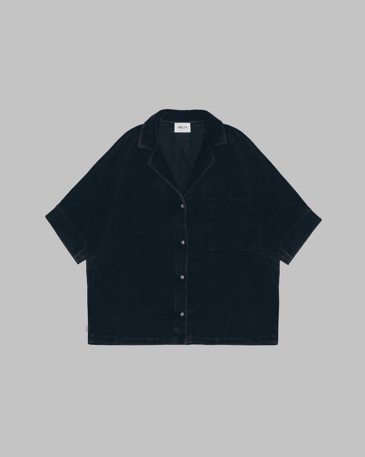 The Dark Towelling Co-Ord Shirt