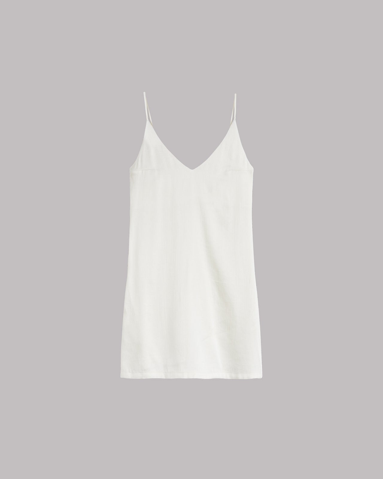 The Ecru Short Lyocell Slip Dress