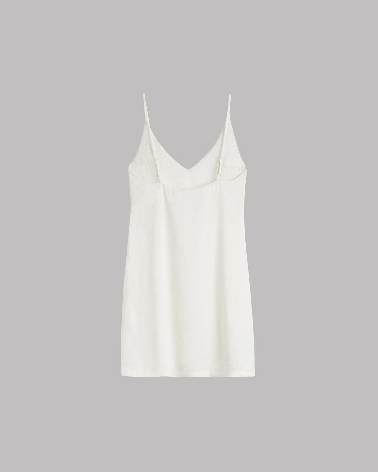 The Ecru Short Lyocell Slip Dress