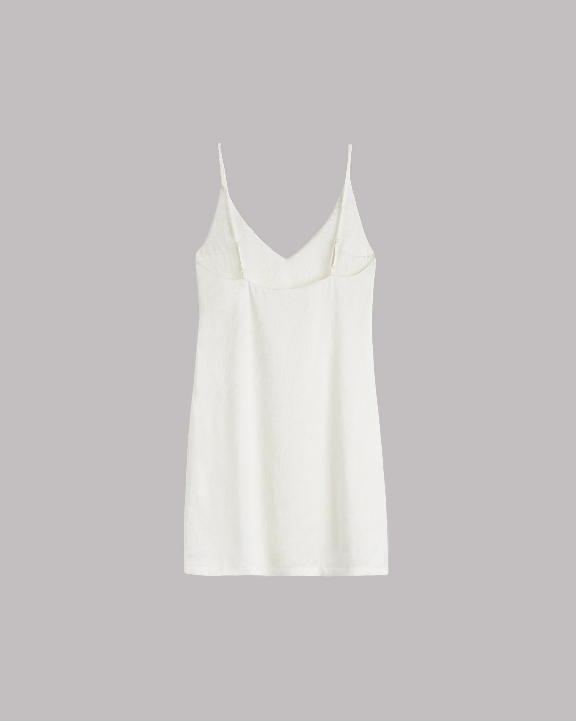 The Ecru Short Lyocell Slip Dress