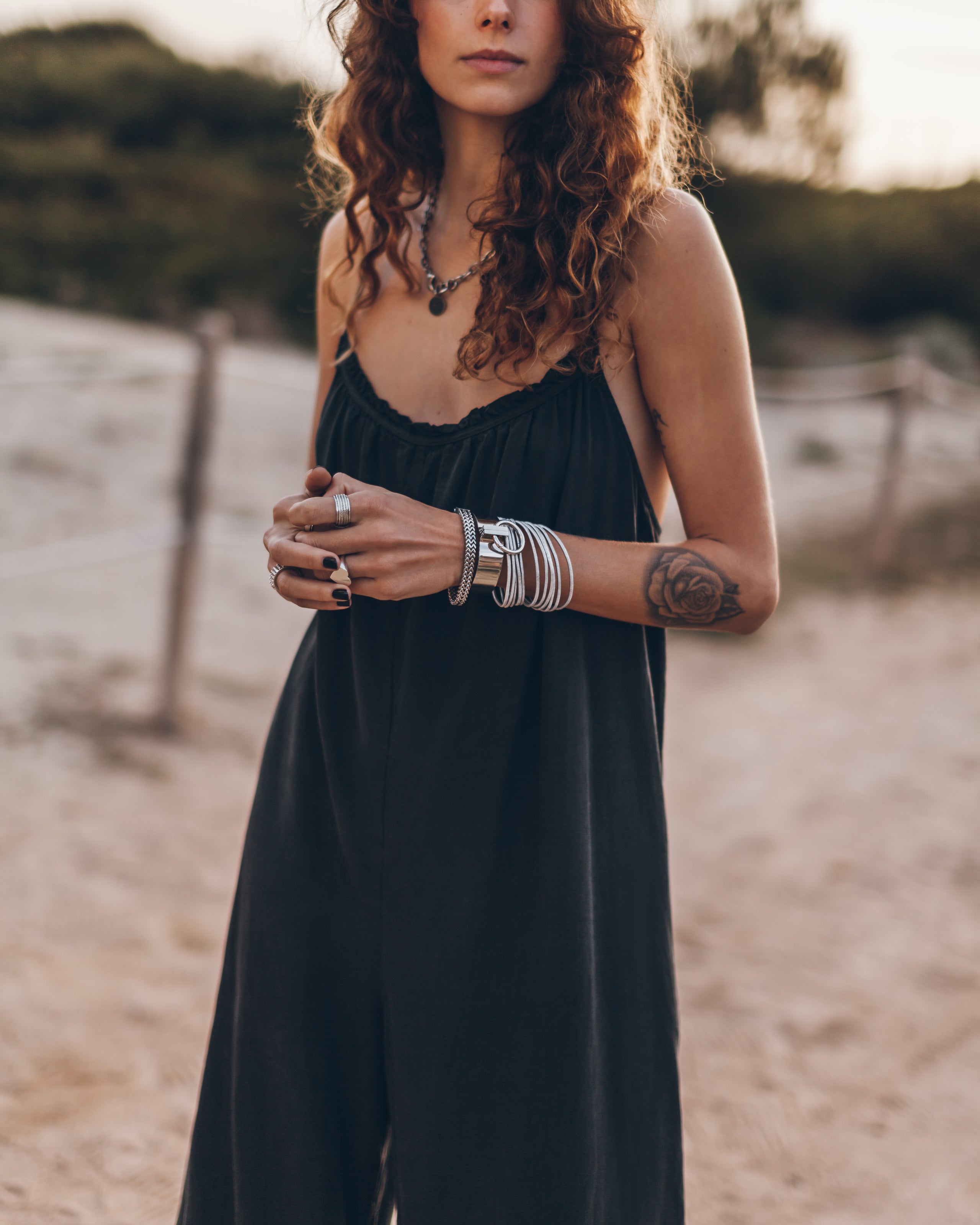 The Dark Flowy Jumpsuit