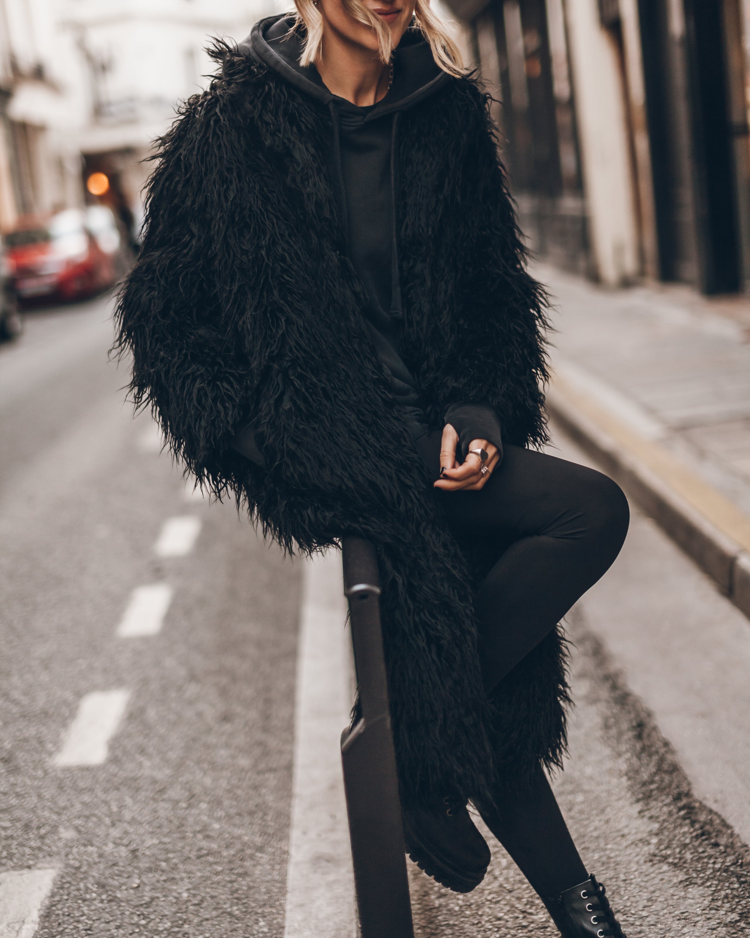 The Black Fluffy Coat