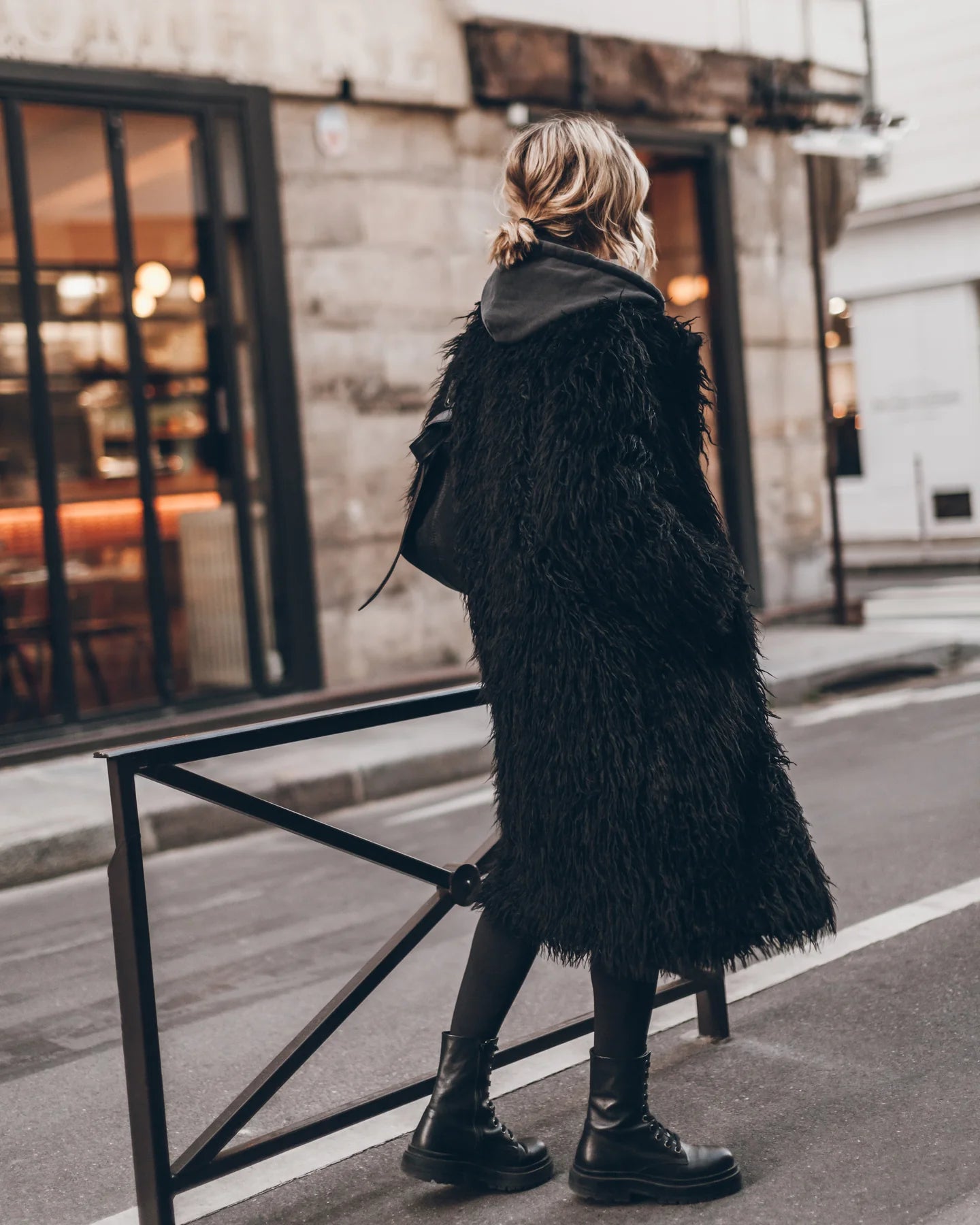The Black Fluffy Coat