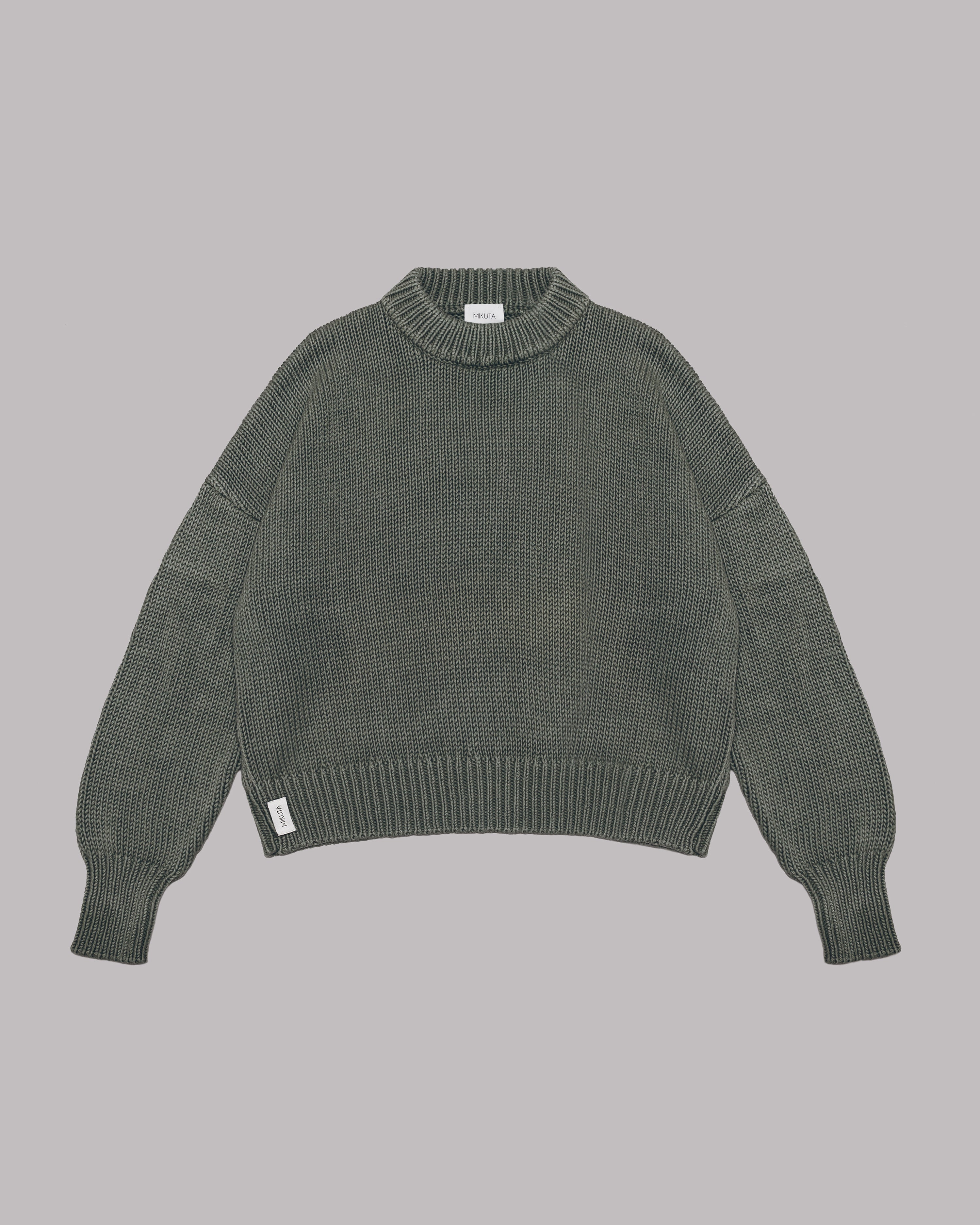 The Green Faded Knit Sweater