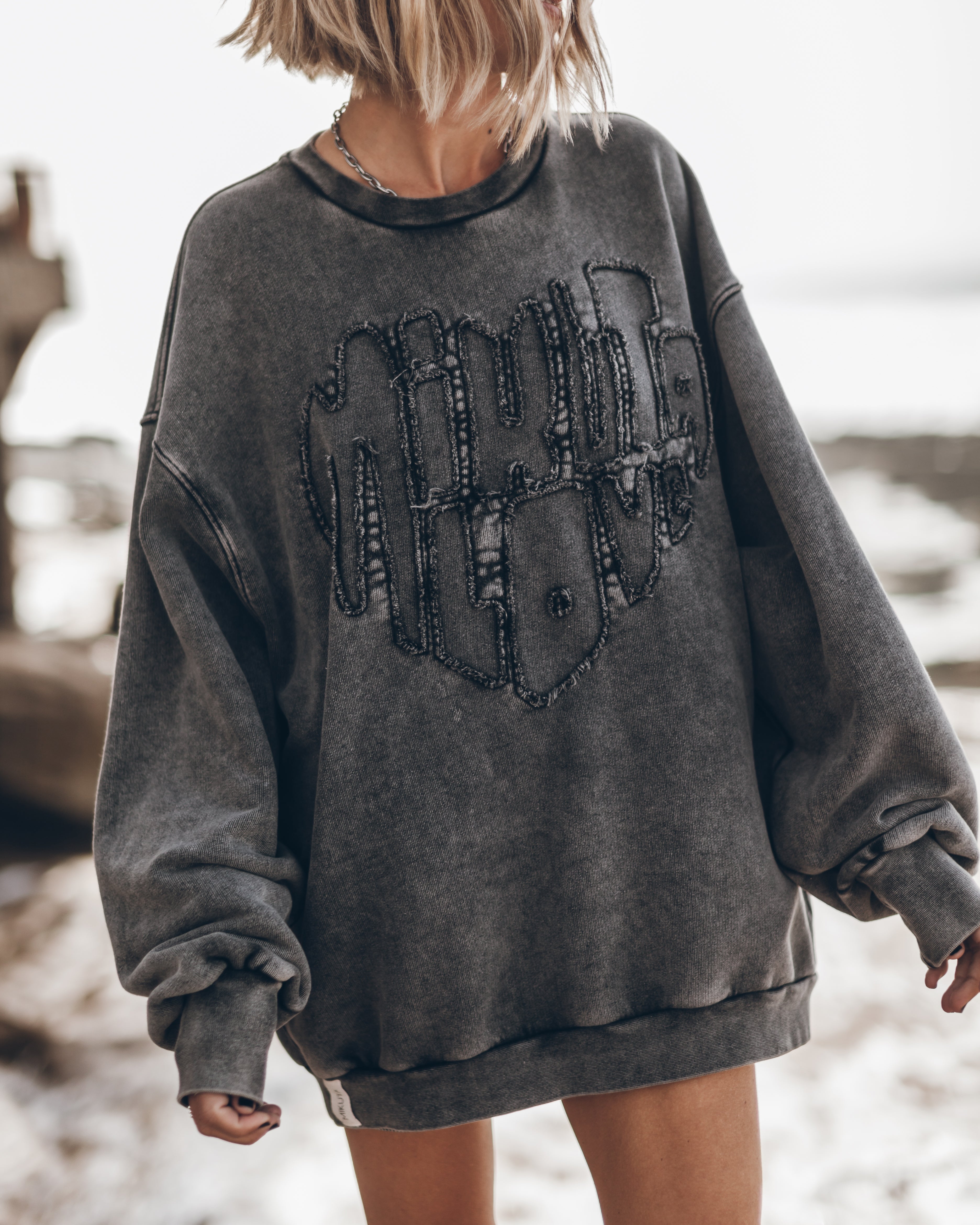 The Grey Faded Love Relaxed Sweater