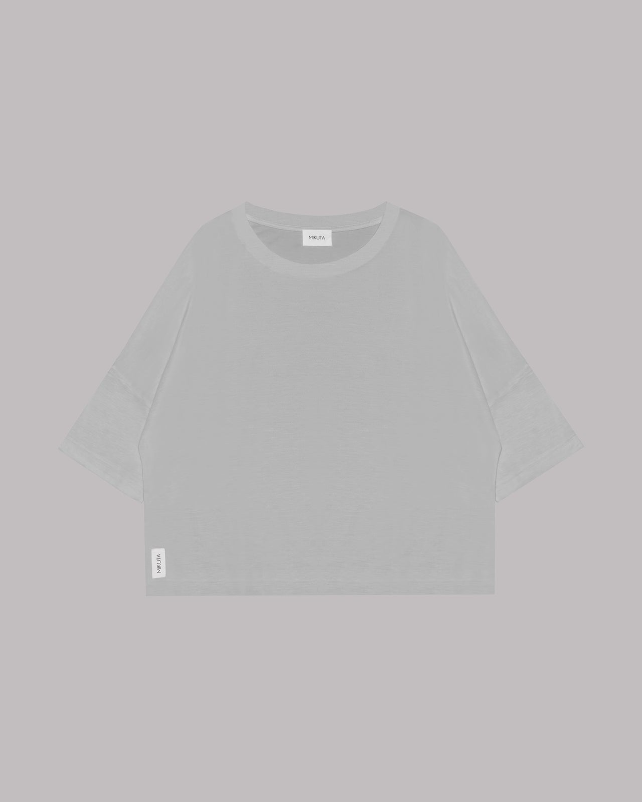 MIKUTA The Grey Loose Lyocell T-Shirt