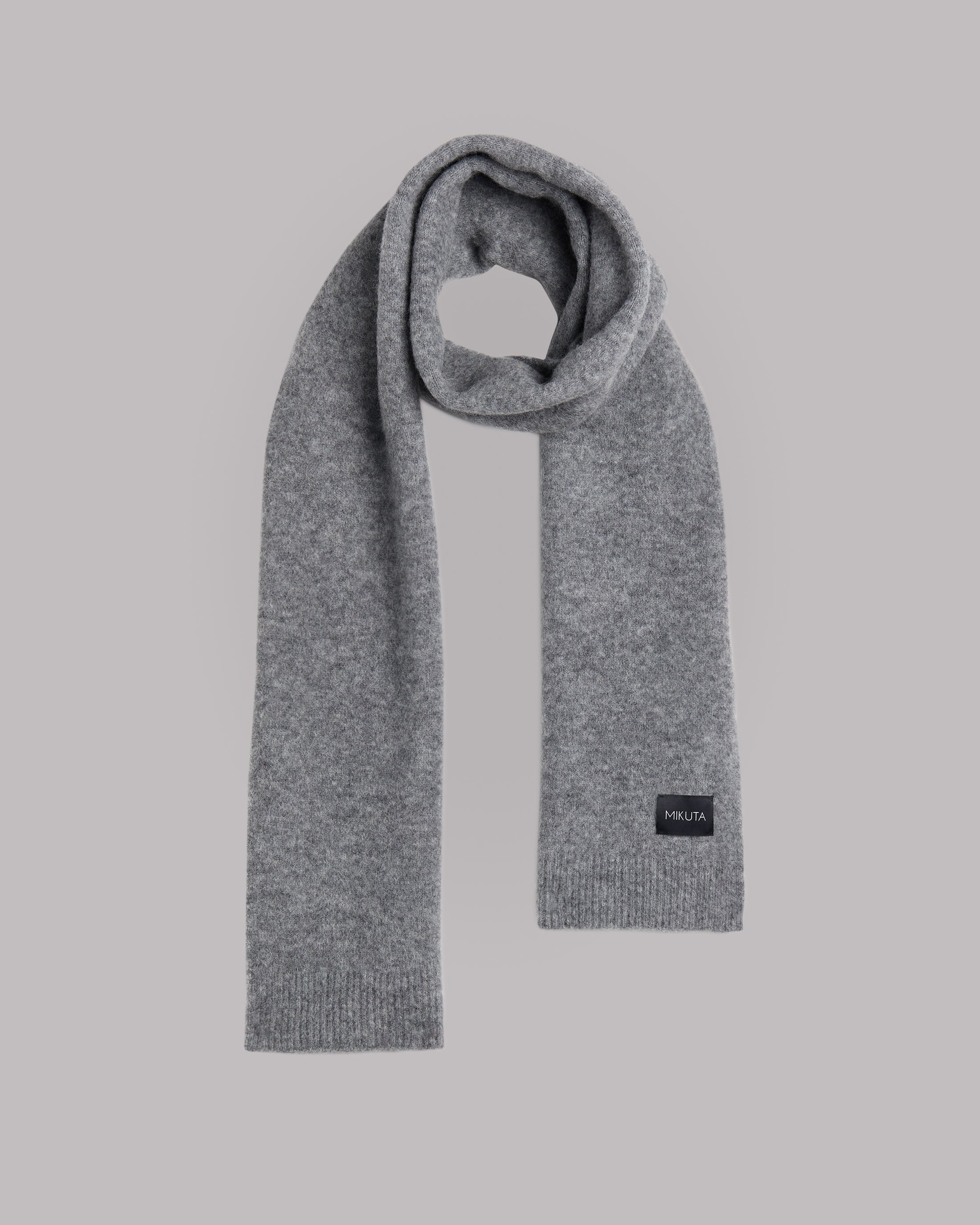 The Grey Melange Knit Scarf