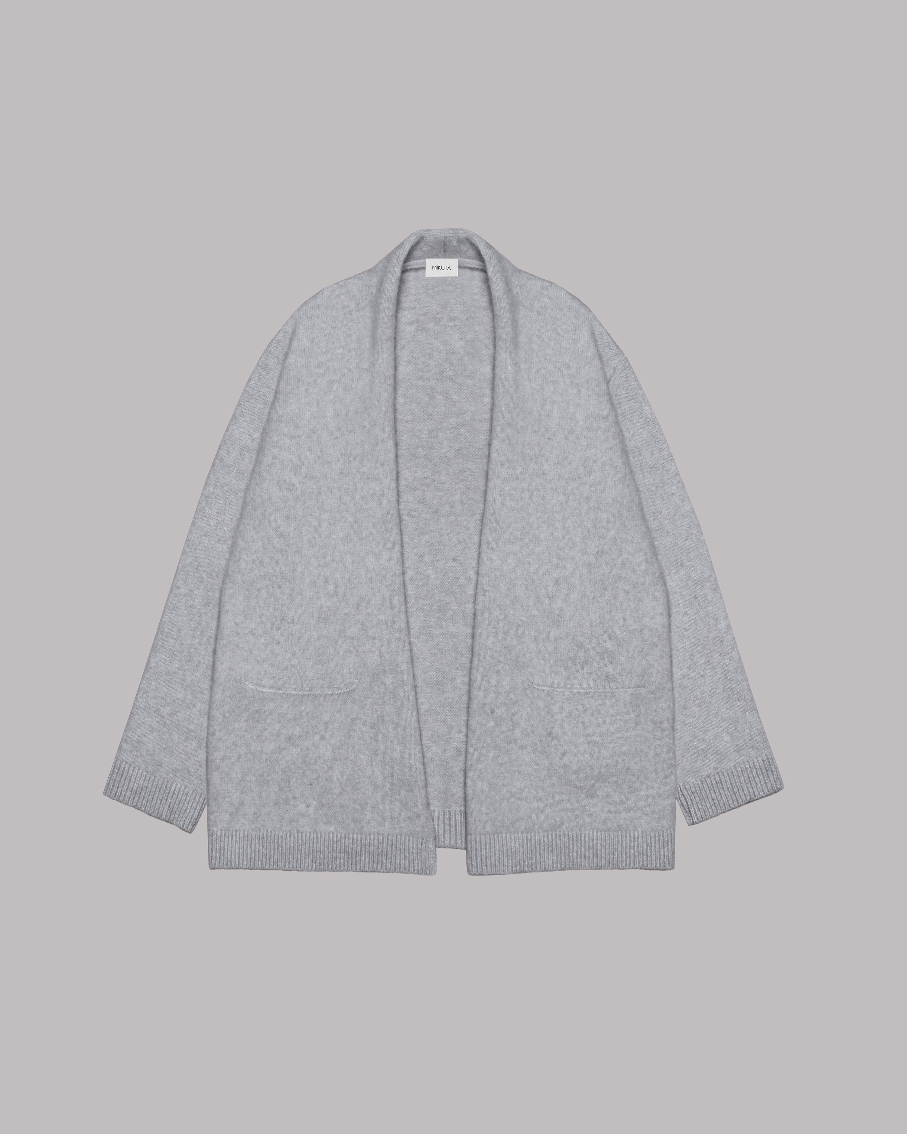 The Grey Oversized Knitted Cardigan