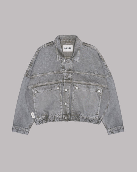Mikka Cropped Jacket Muted Silver