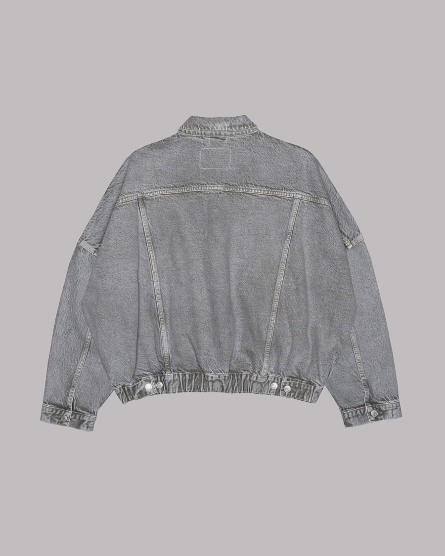 The Khaki Faded Denim Jacket – MIKUTA