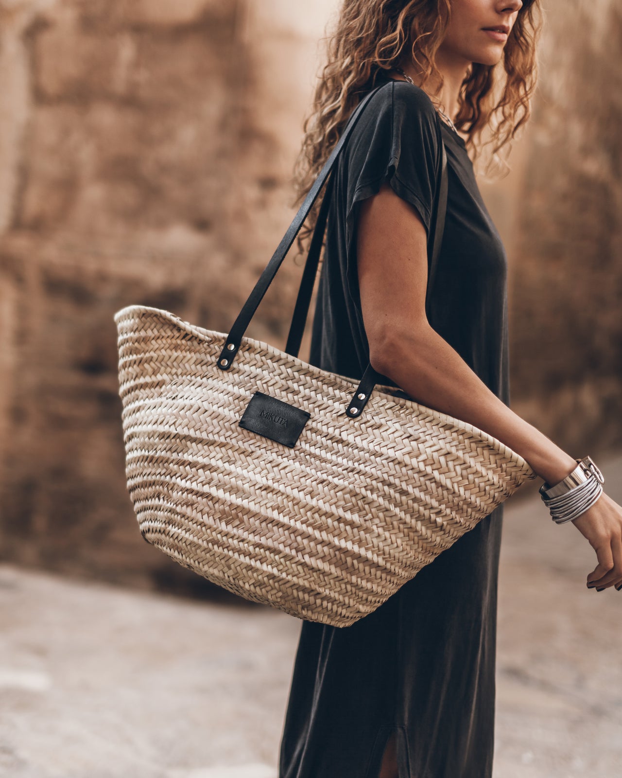 The Large Raffia Basket Bag