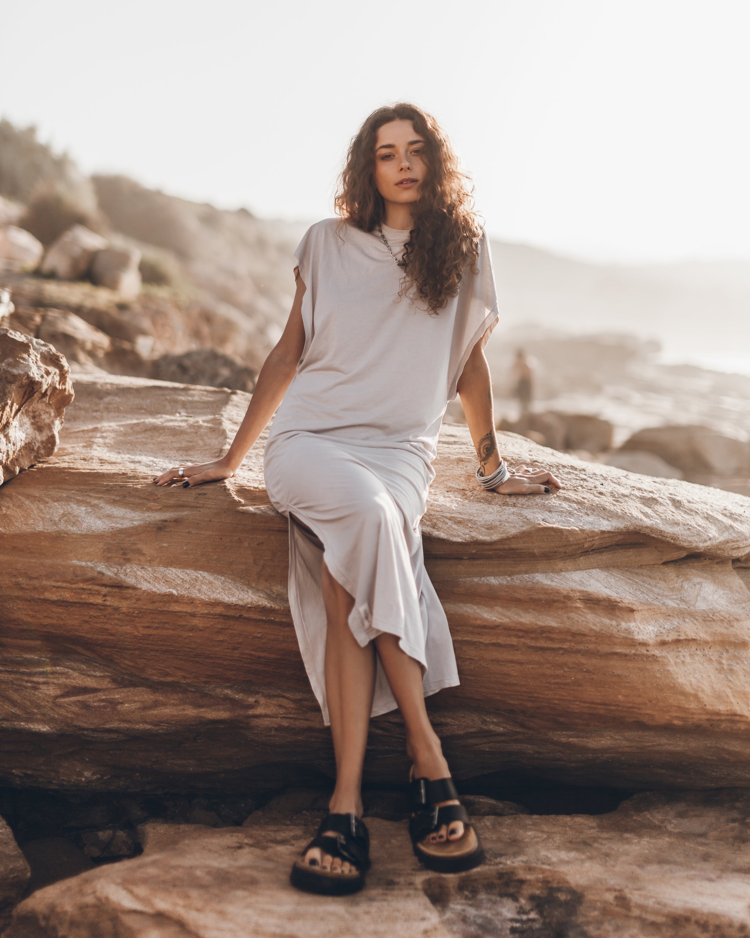 The Light Long Batwing Dress