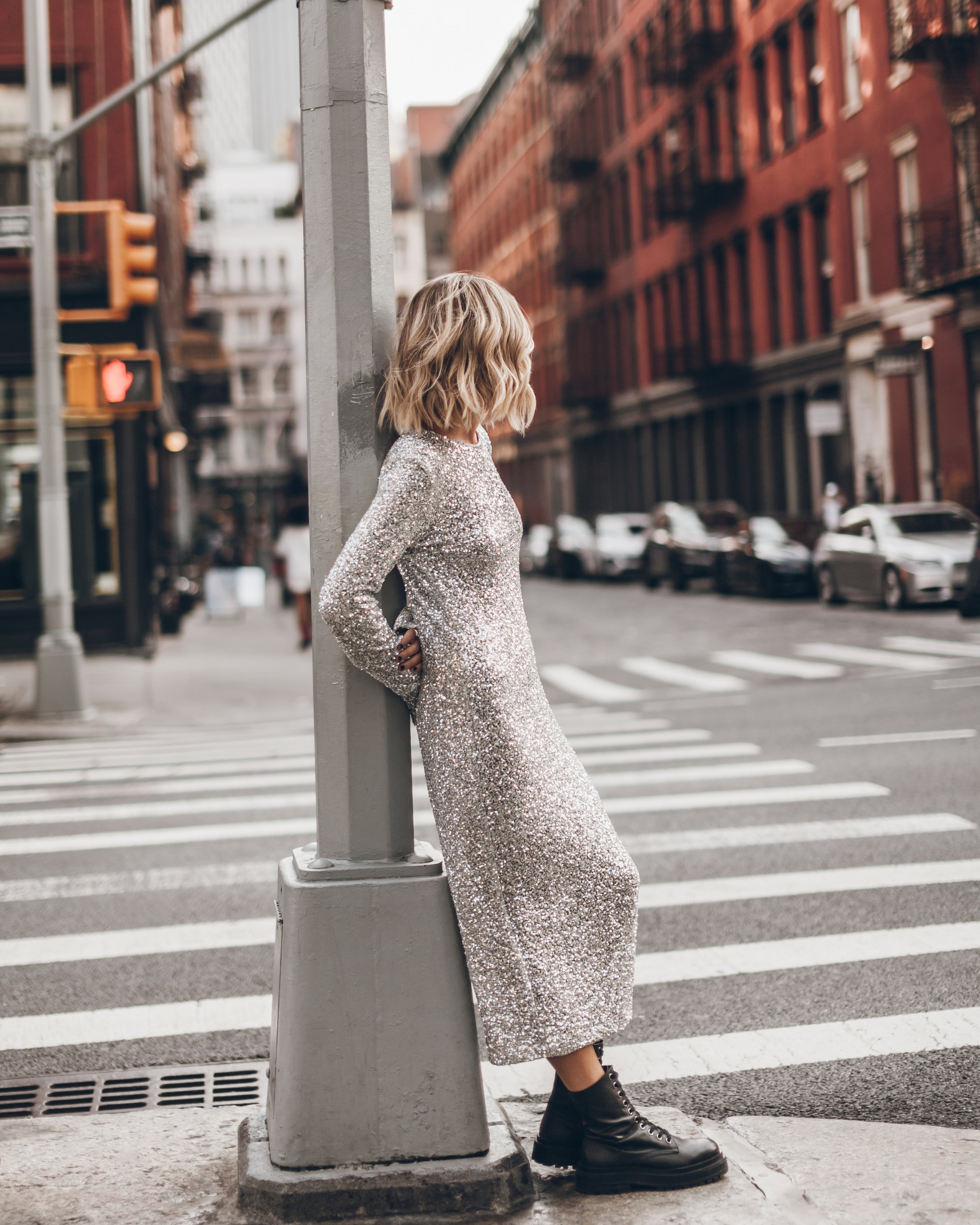 The Light Long Sequin Dress