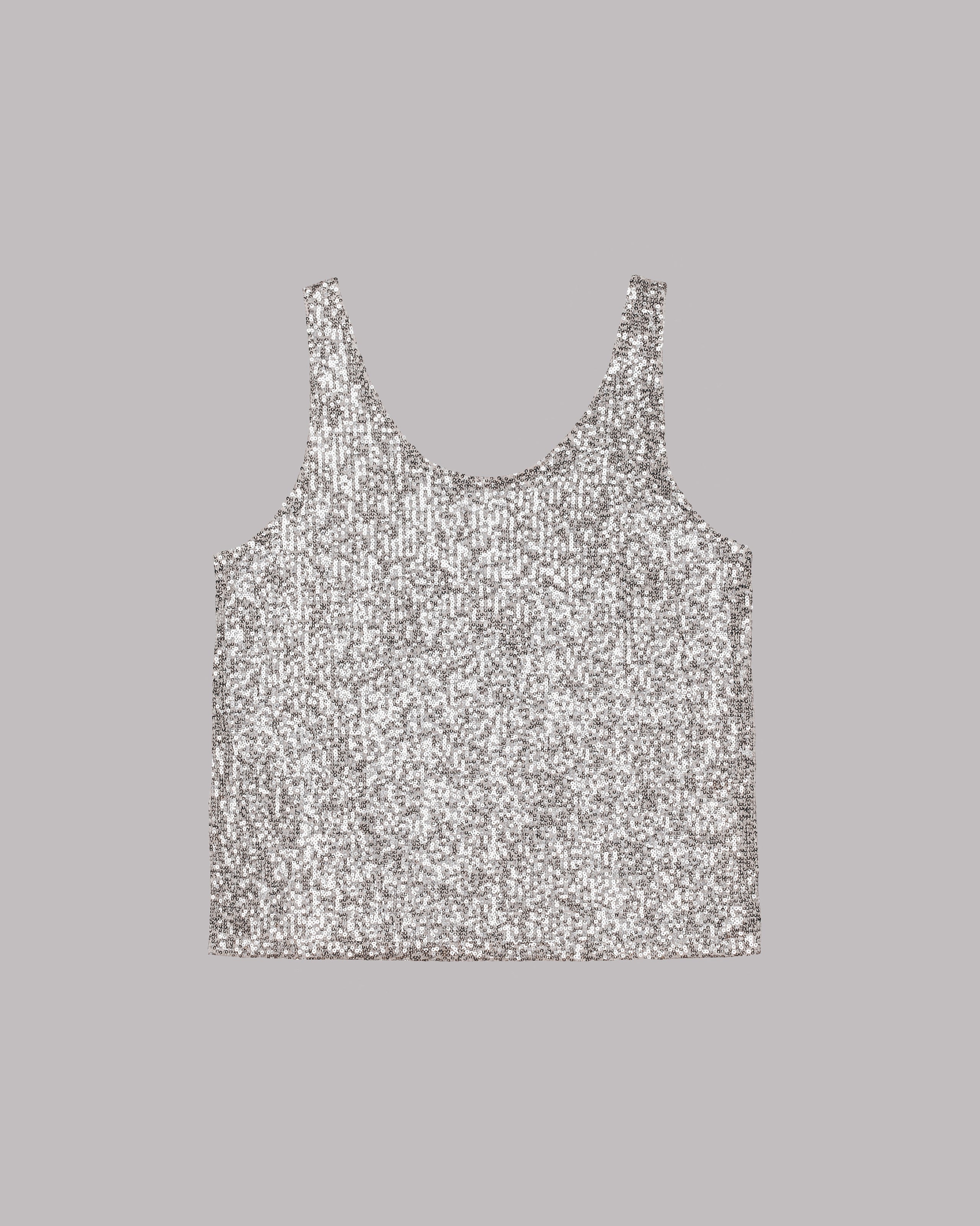 The Light Sequin Base Tank Top