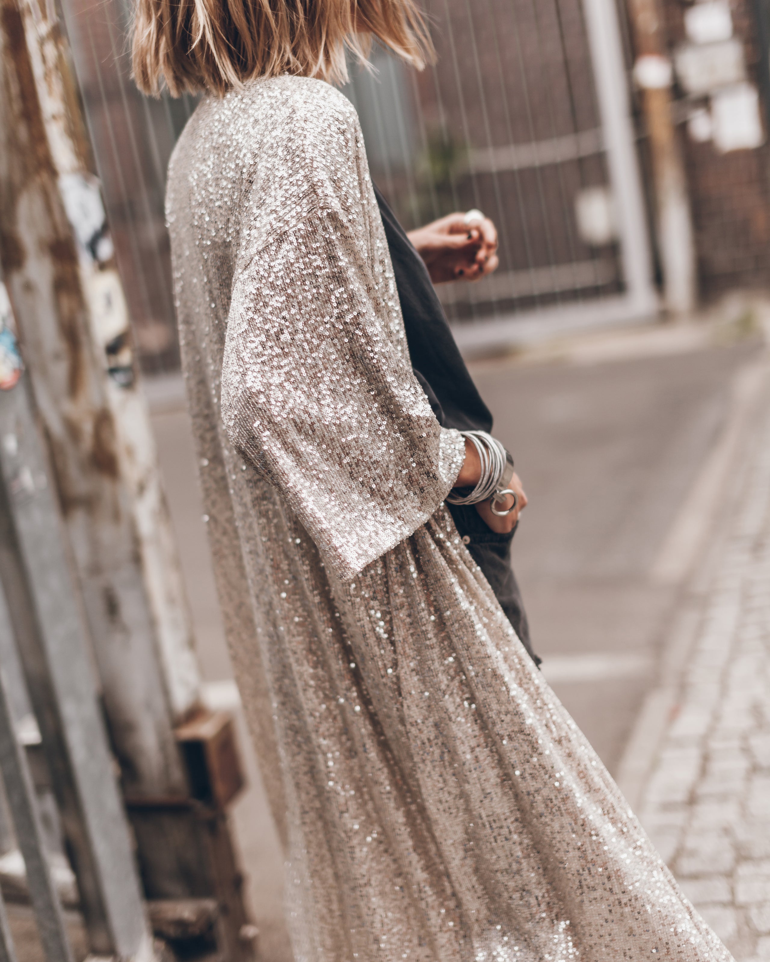 The Light Sequin Kimono