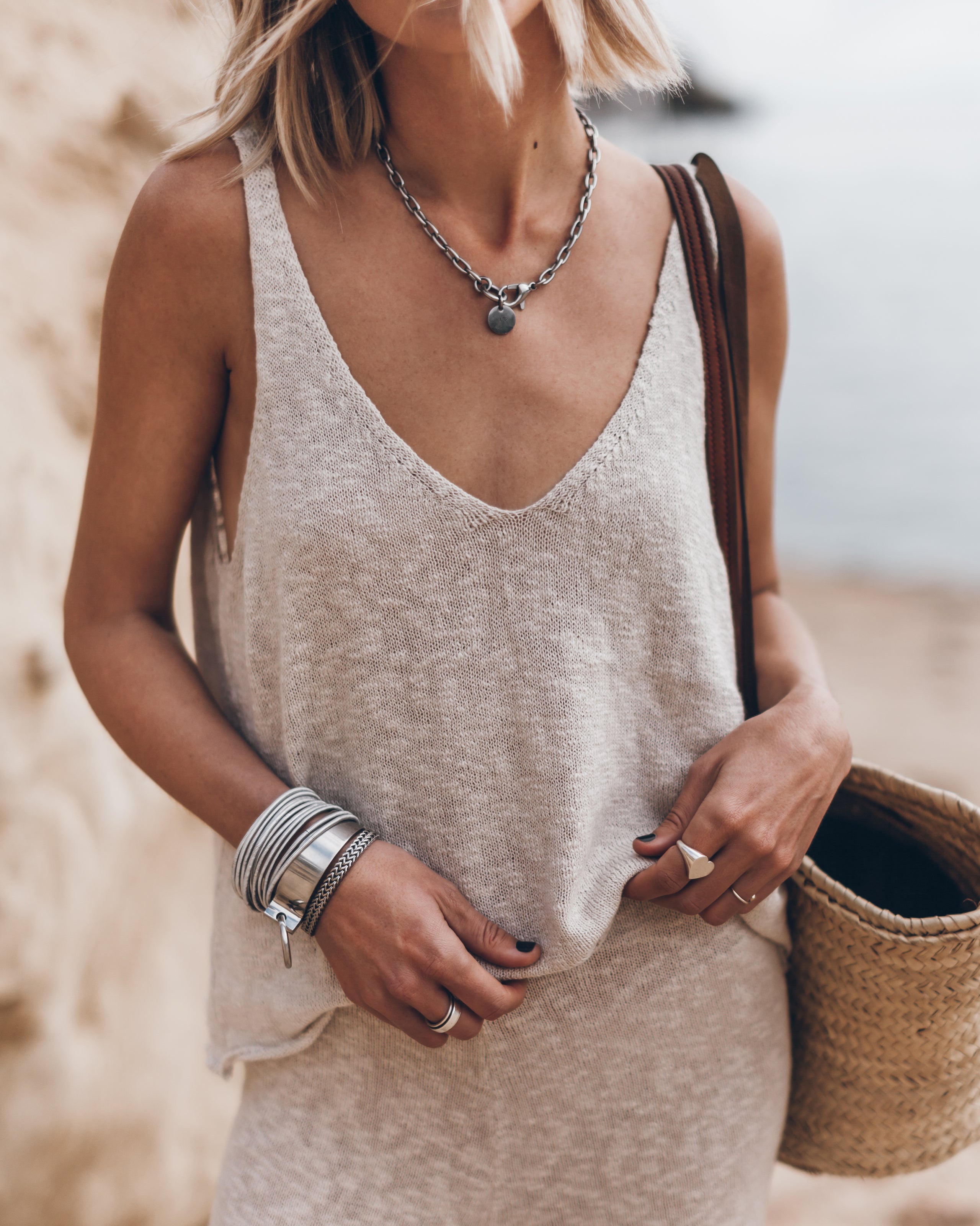 The Light Thin Knit Tank Top