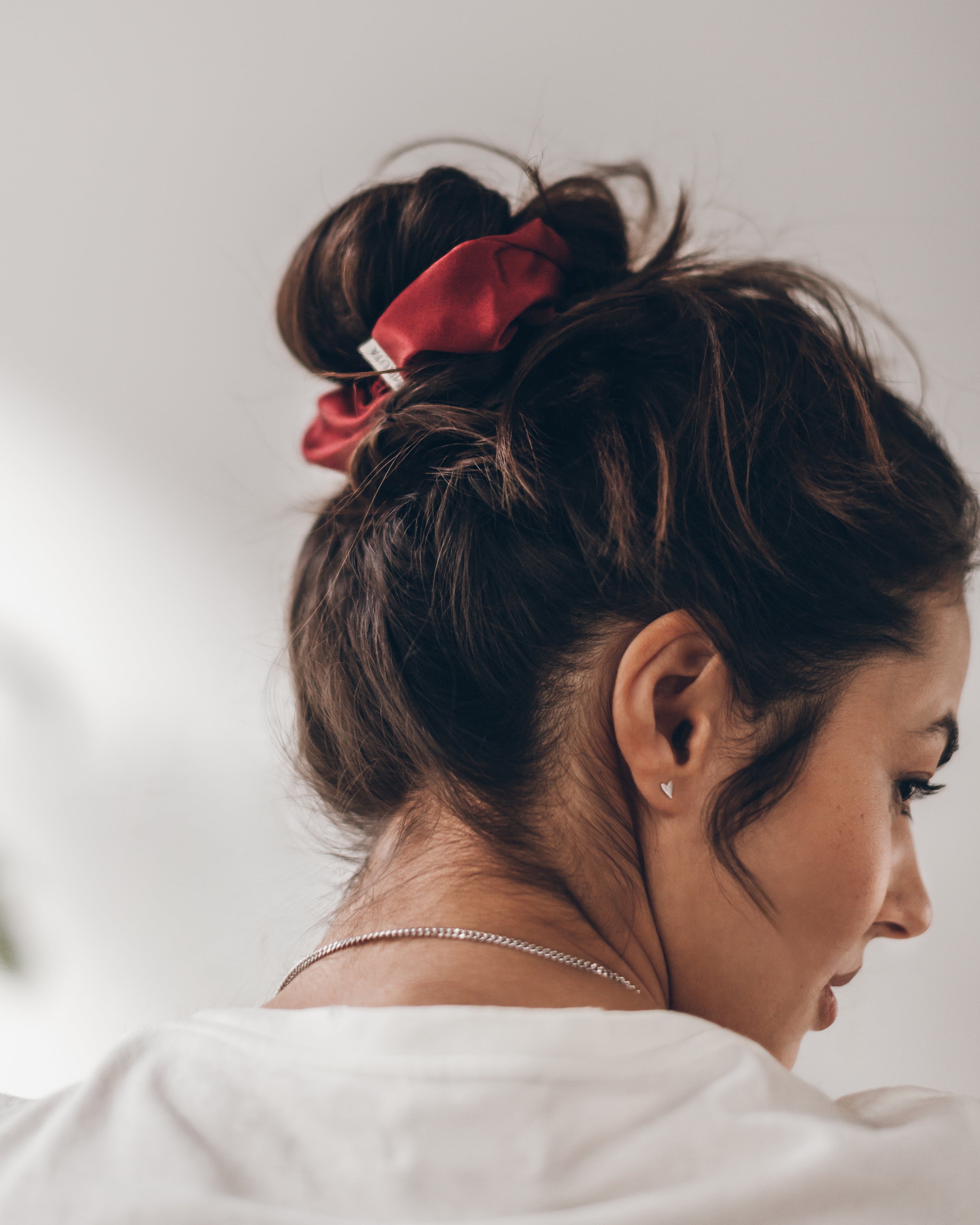 The Red Silk Scrunchie