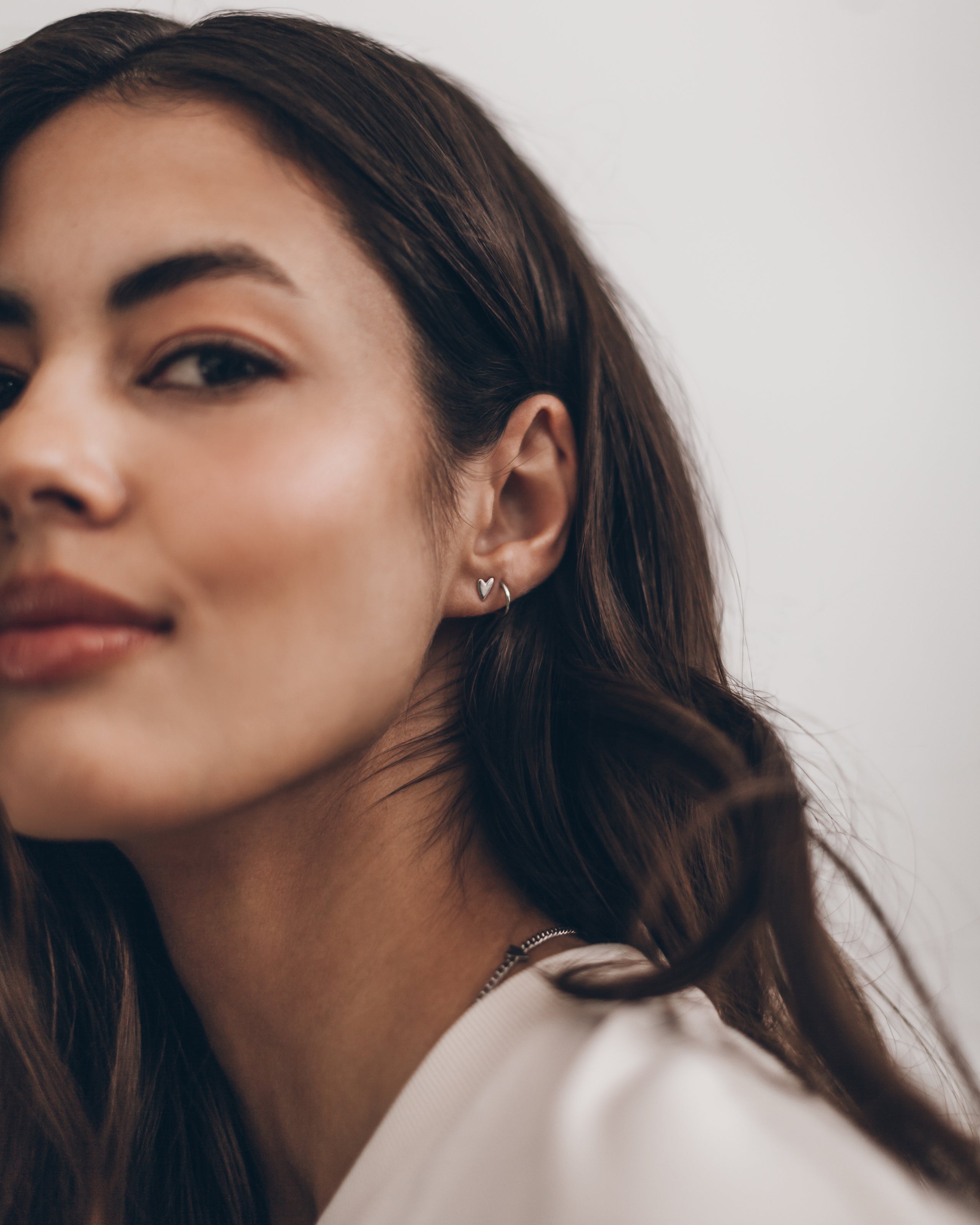 The Heart Stud Earrings