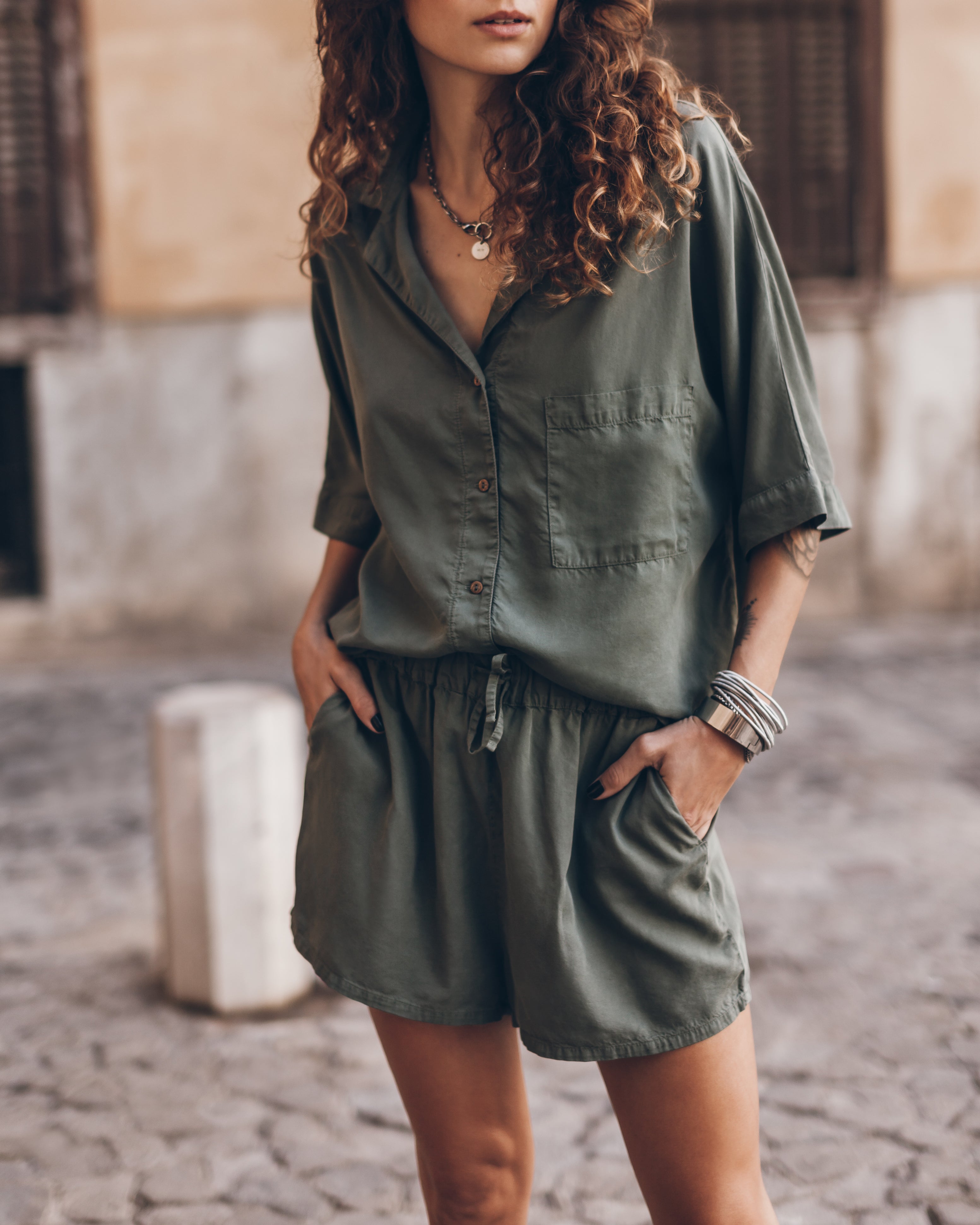 The Green Co-Ord Shirt