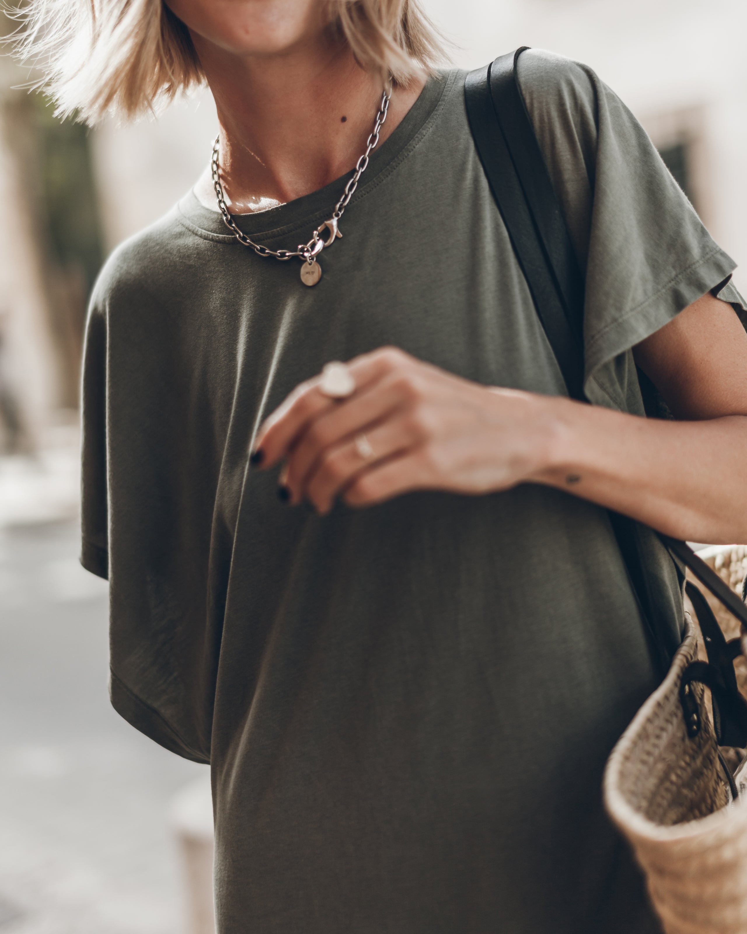 The Olive Long Batwing Dress