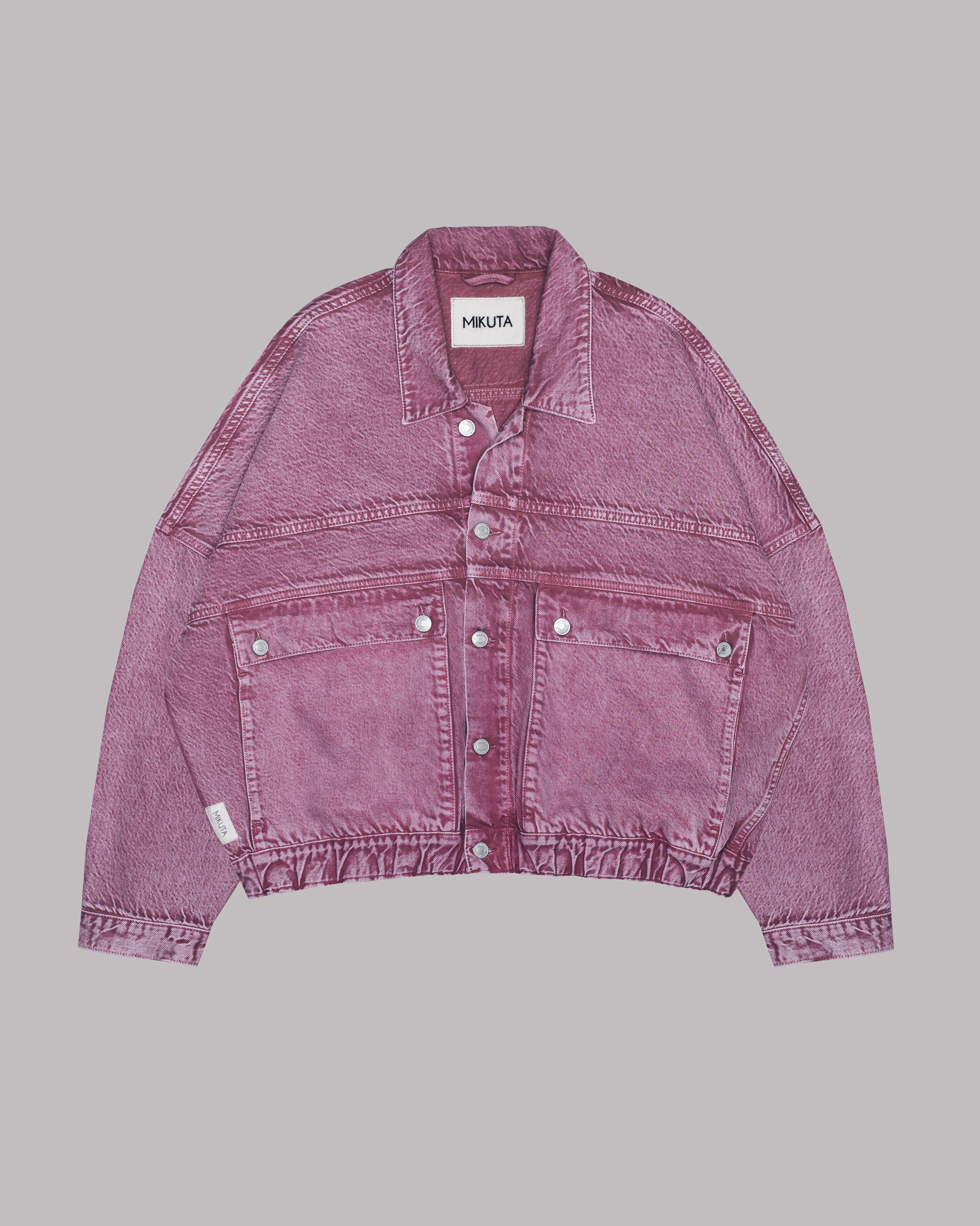 The Pink Faded Denim Jacket