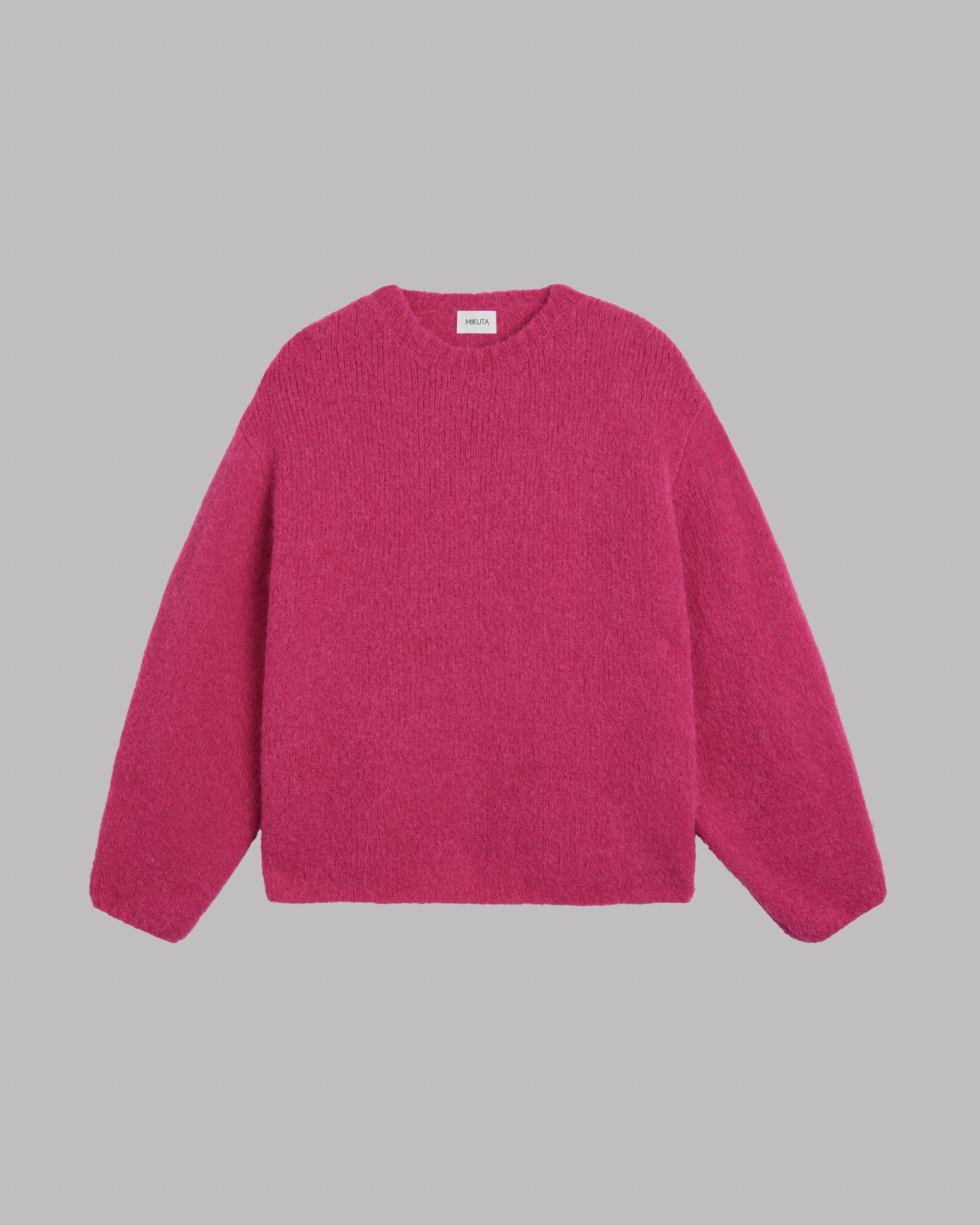 The Pink Fluffy Alpaca Knit Sweater