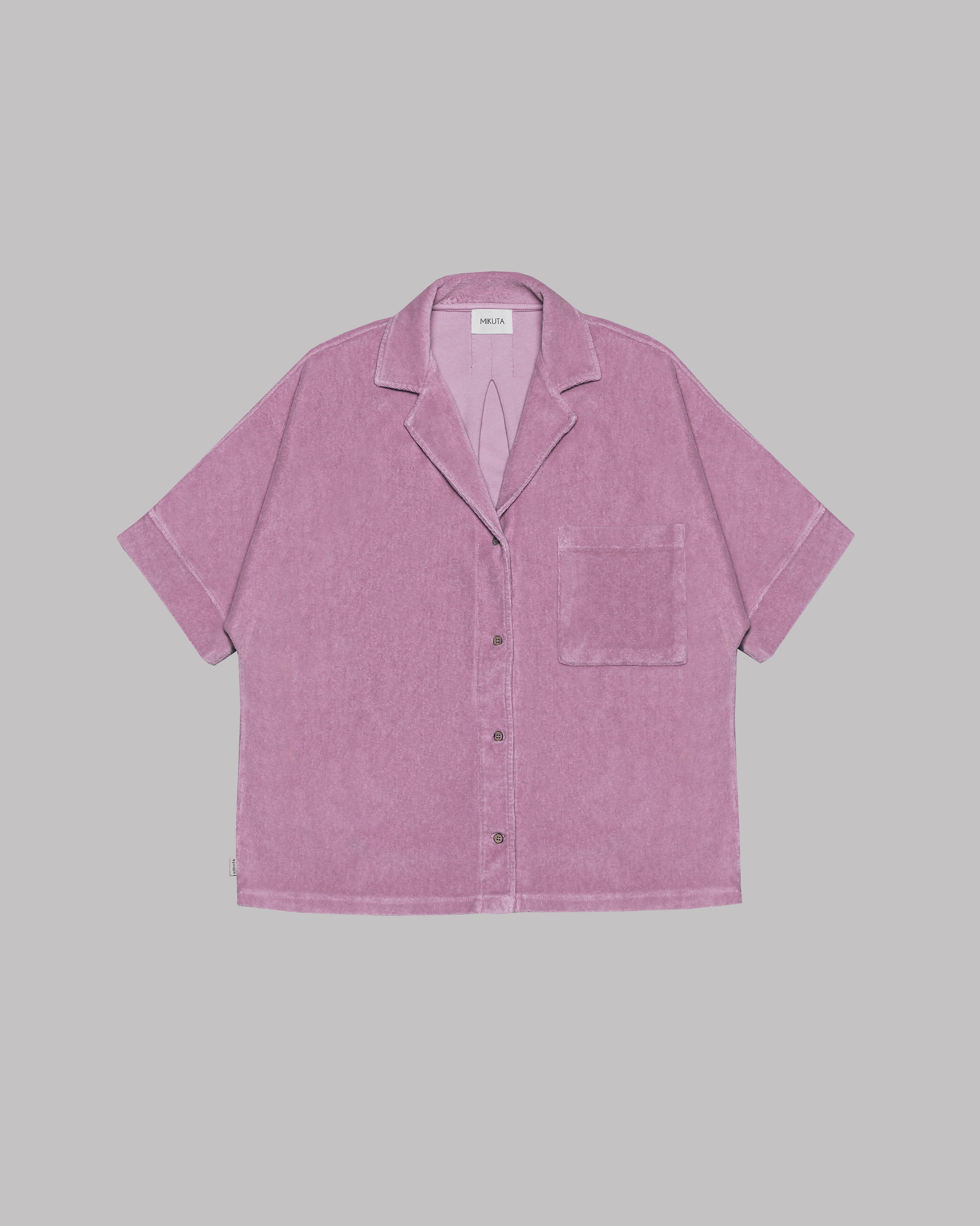 The Pink Towelling Co-Ord Shirt