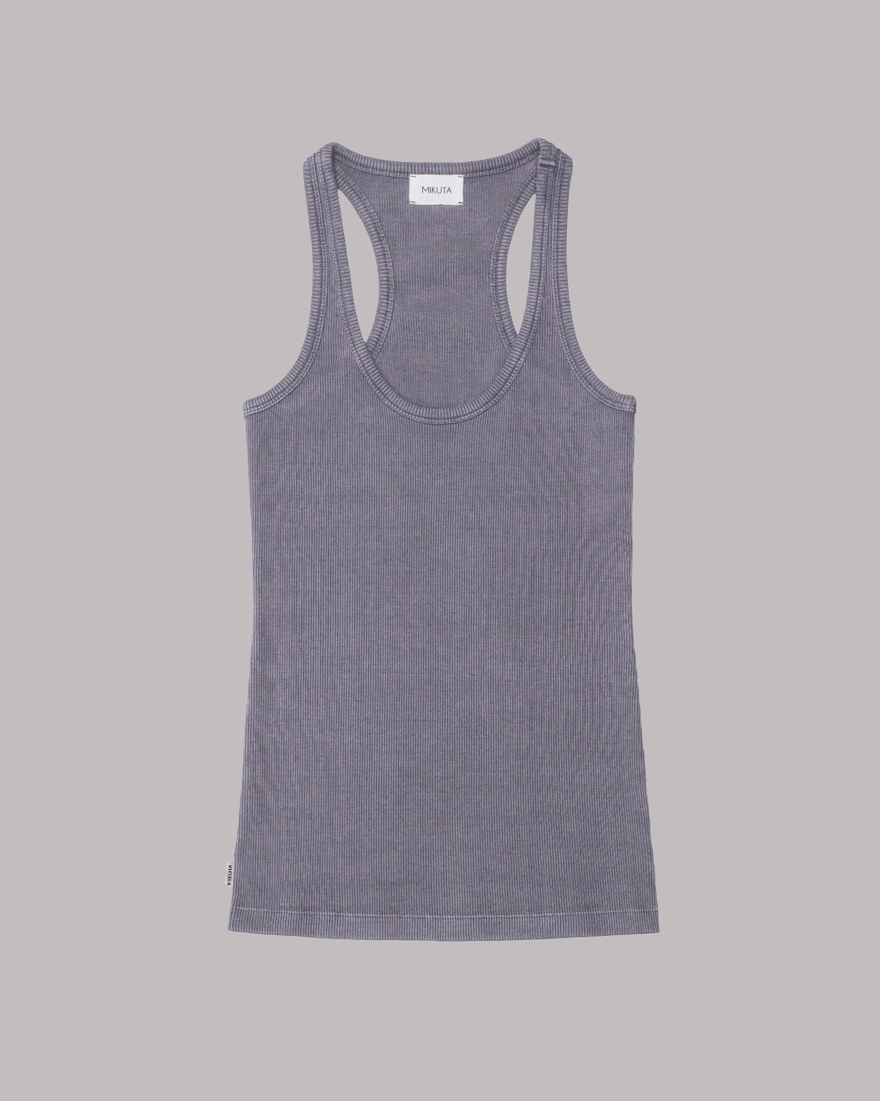 The Purple Ribbed Tank Top