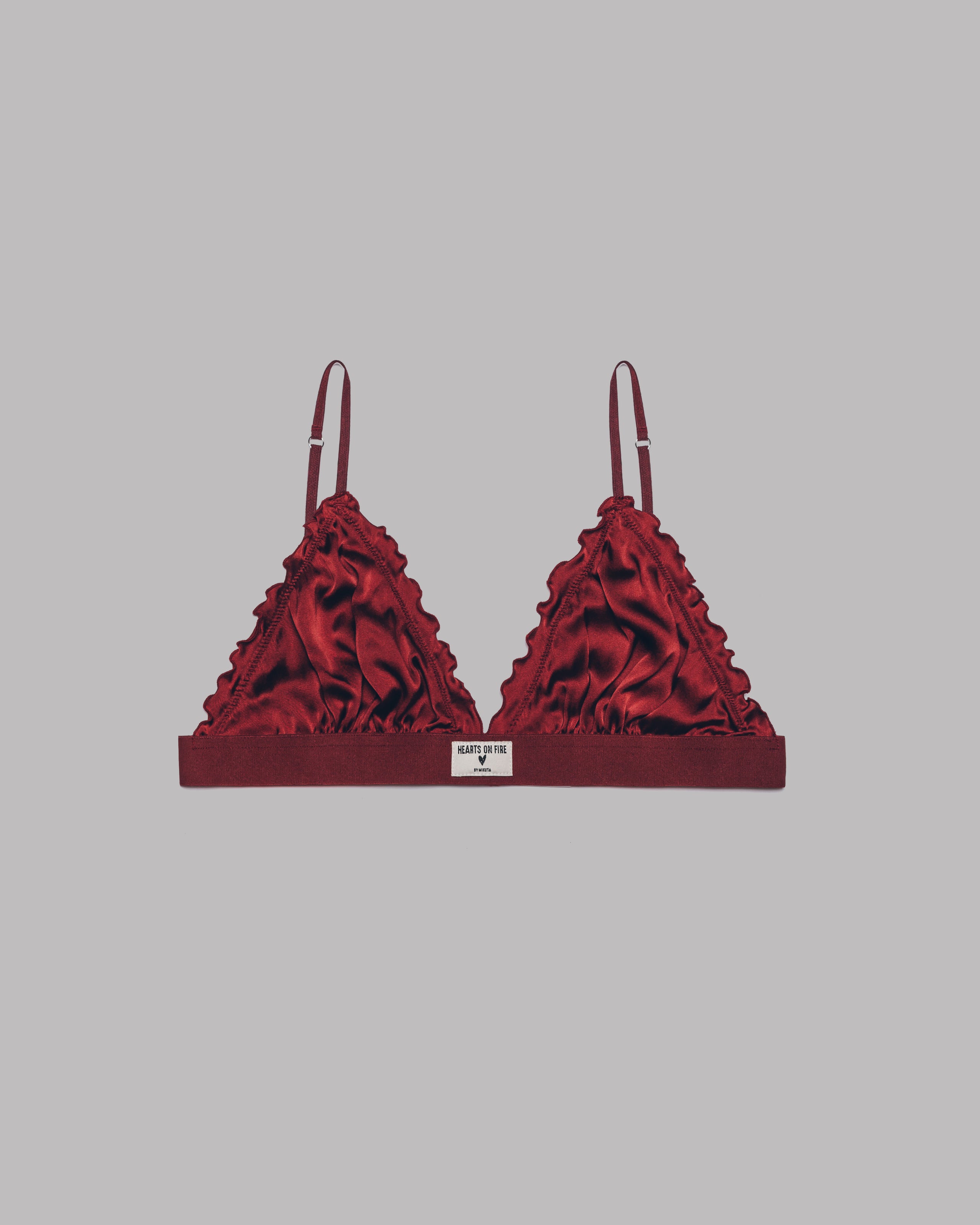 The Red Silk Bralette