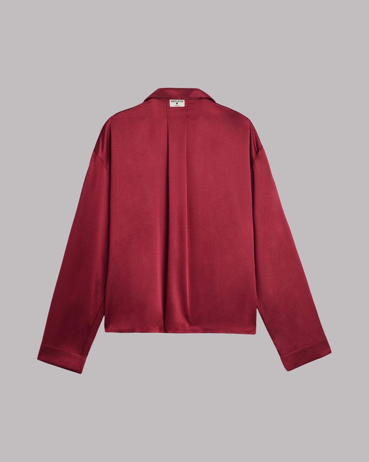 Red Silk Shirt - Product photo