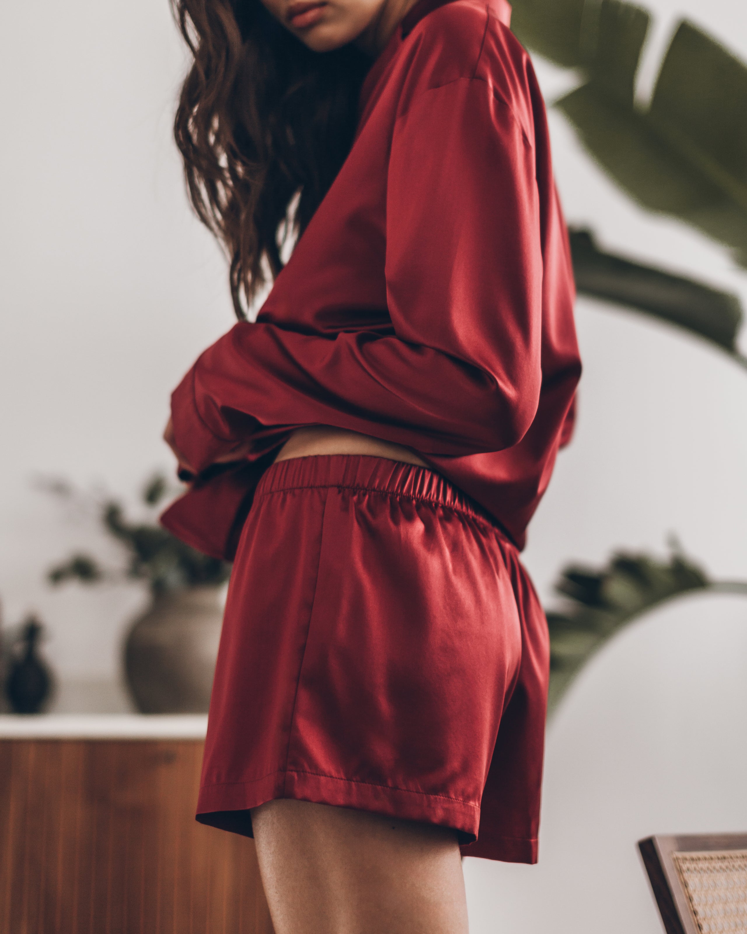 The Red Silk Boxer Shorts