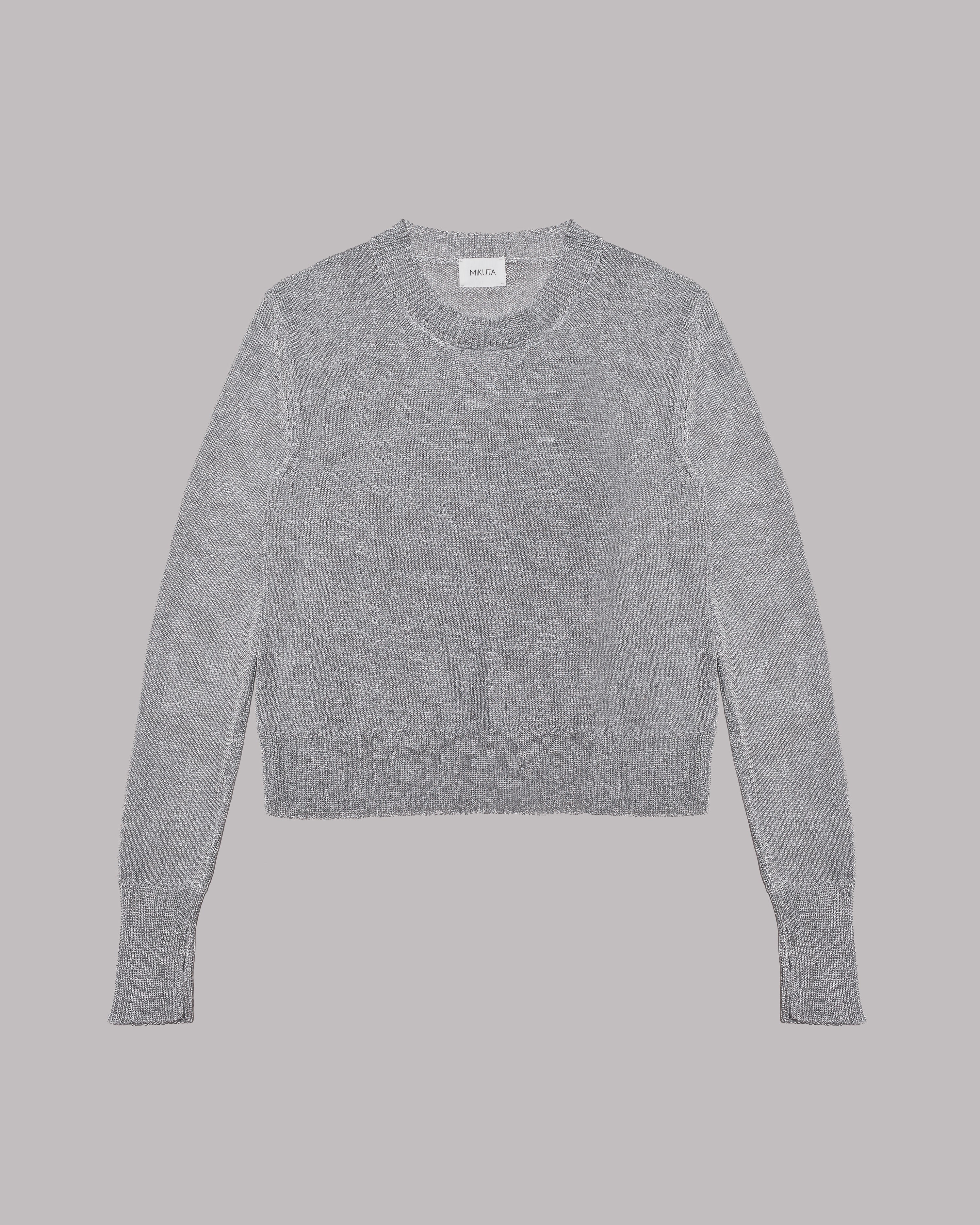 The Silver Metallic Knitted Sweater
