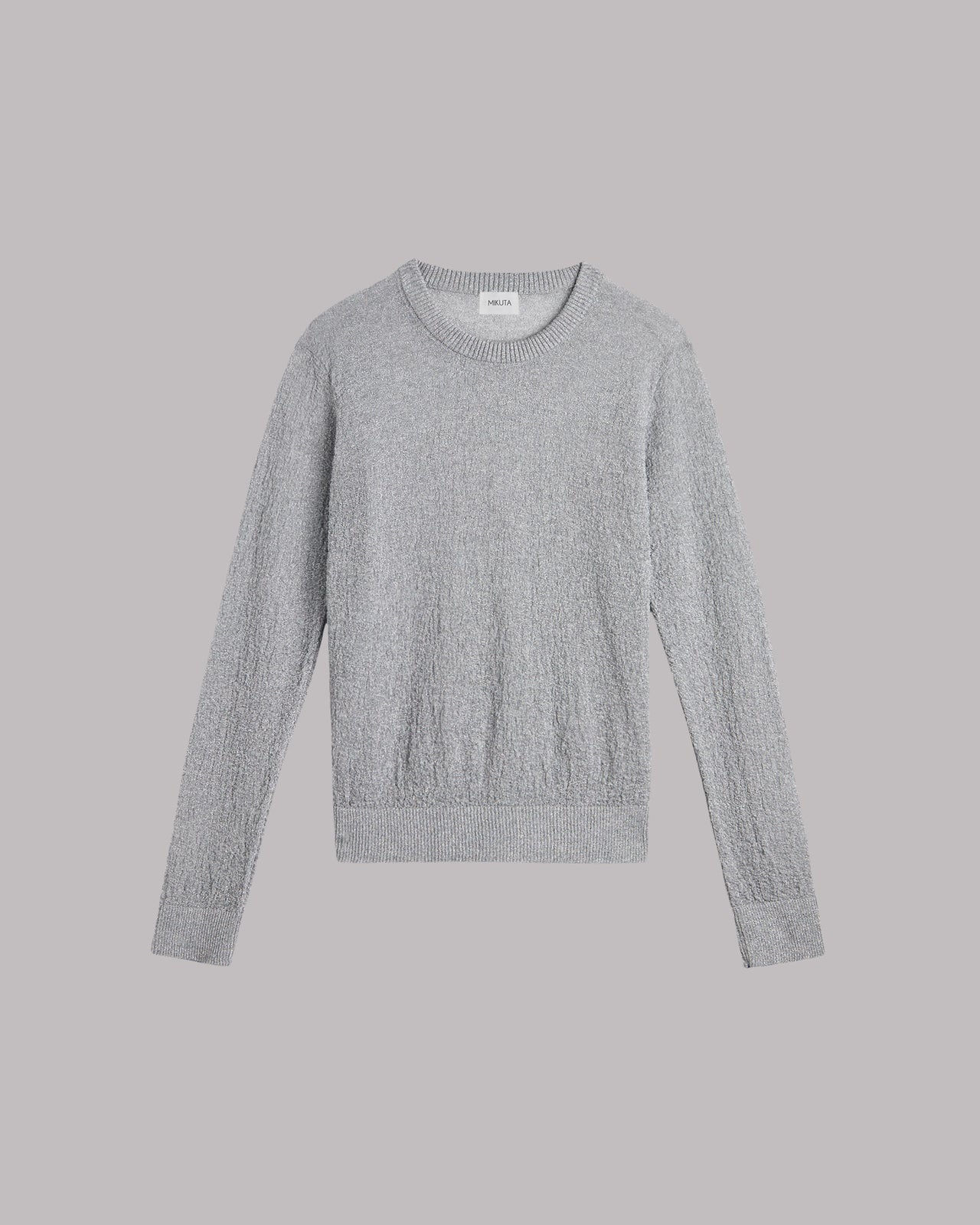 The Silver Sparkly Thin Knitted Sweater