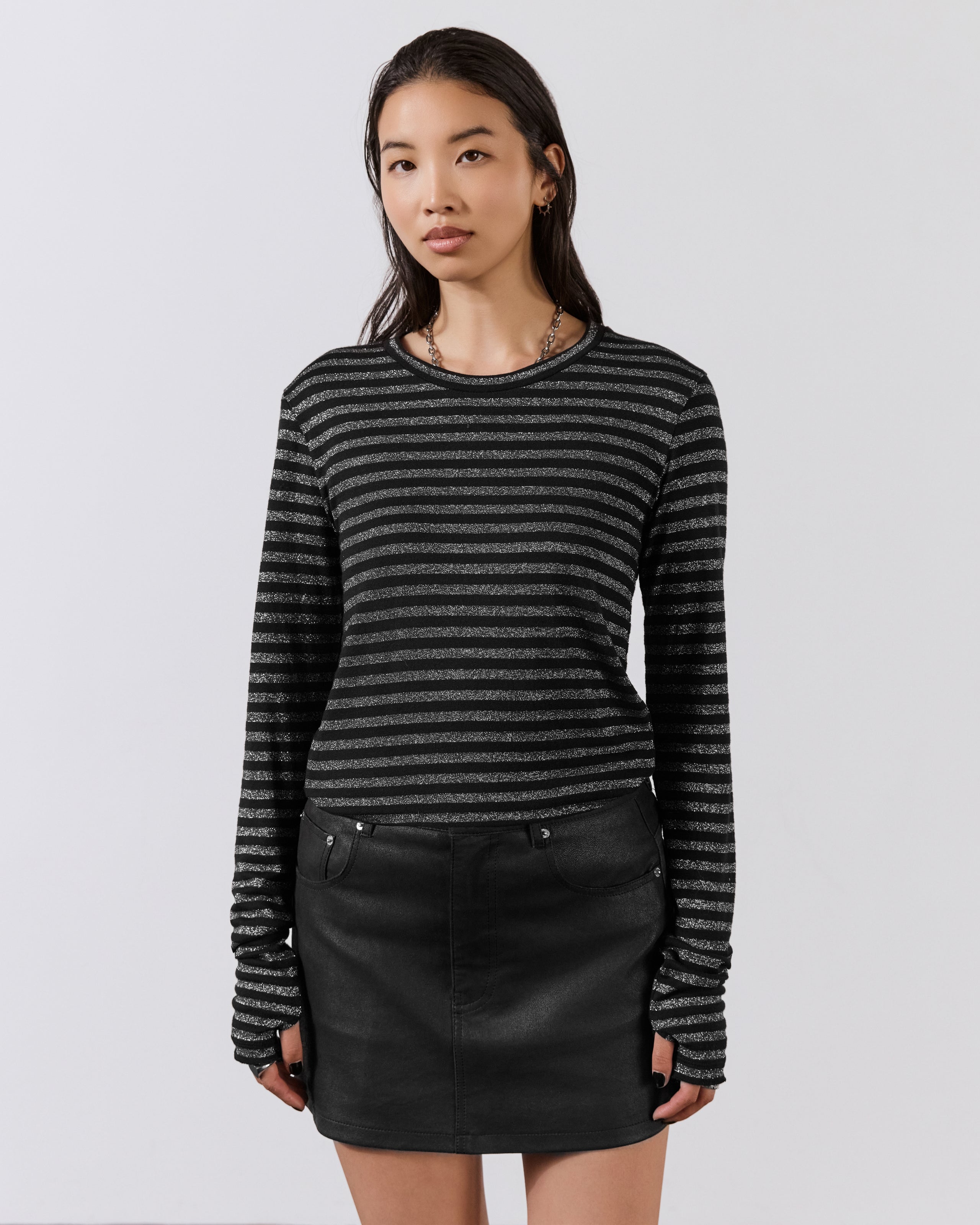 The Striped Sparkly Thin Longsleeve