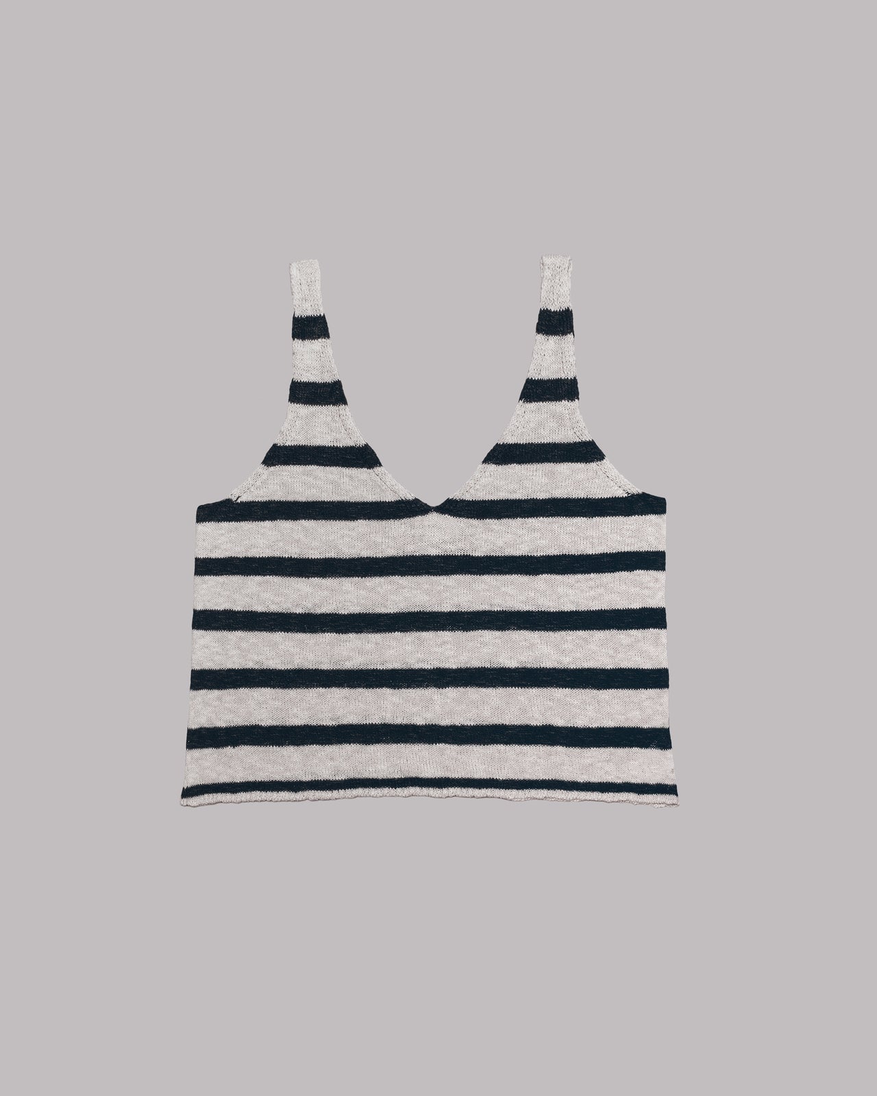 The Striped Thin Knit Tank Top