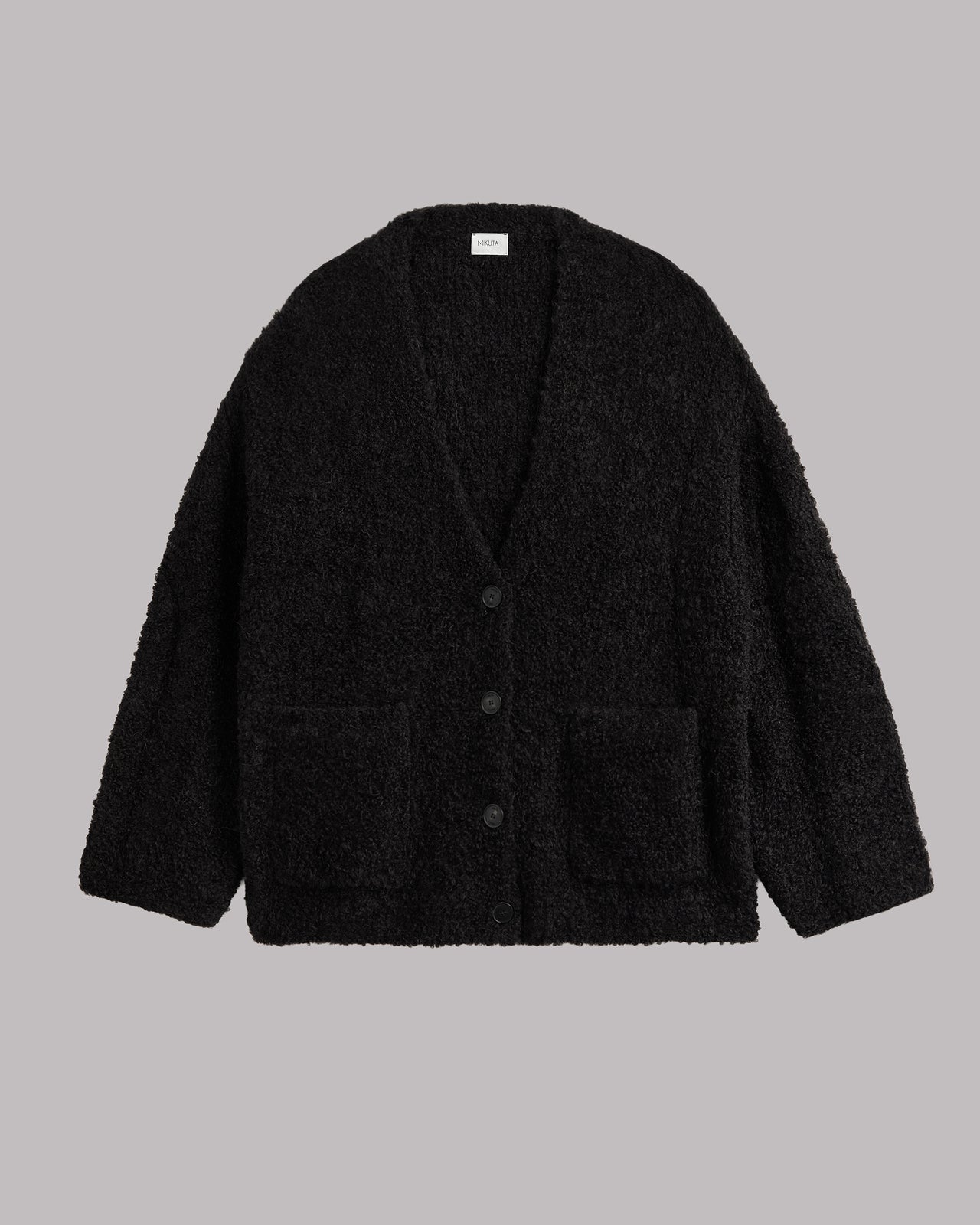 The Black Alpaca Cardigan
