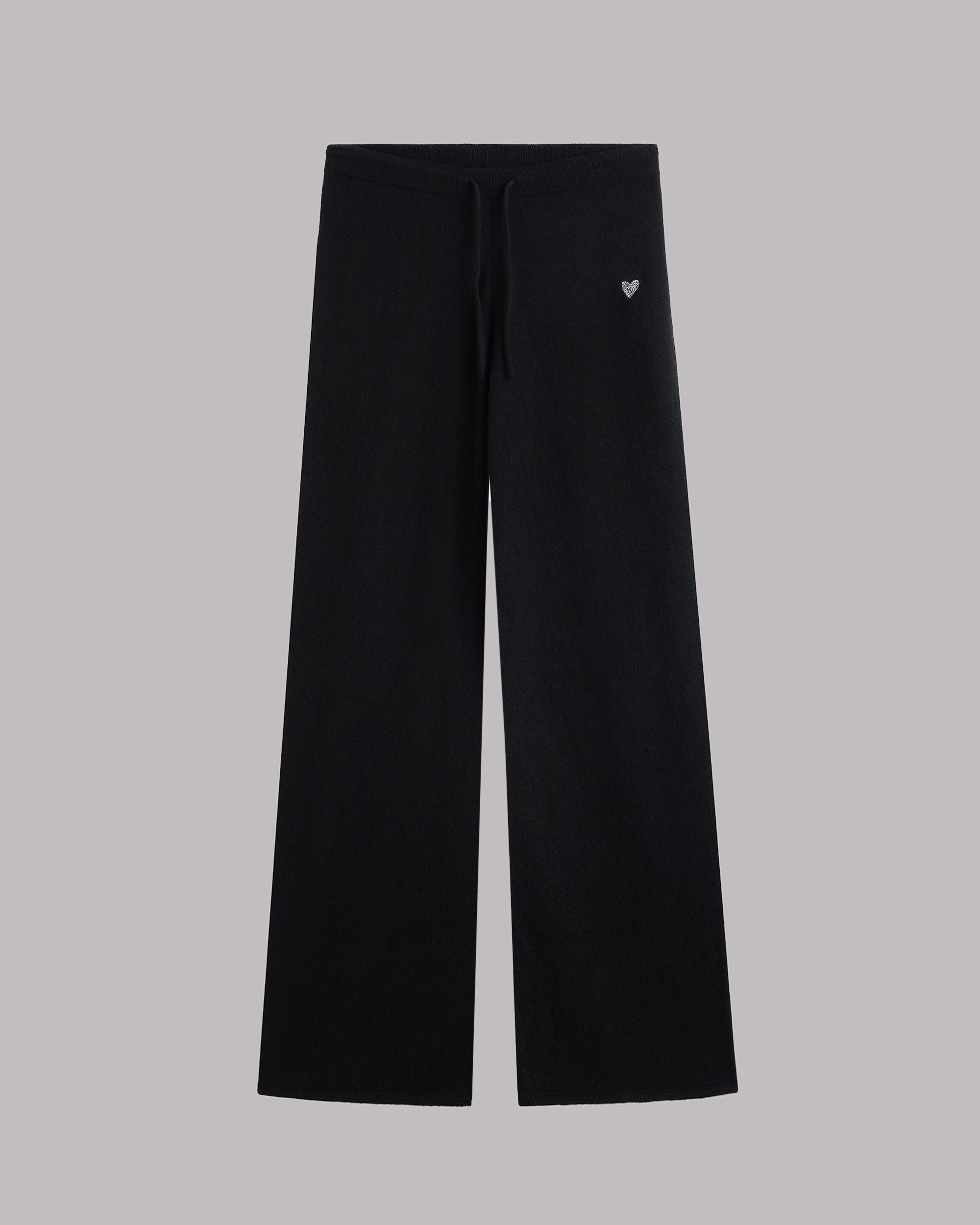 The Black Cashmere Knitted Pants